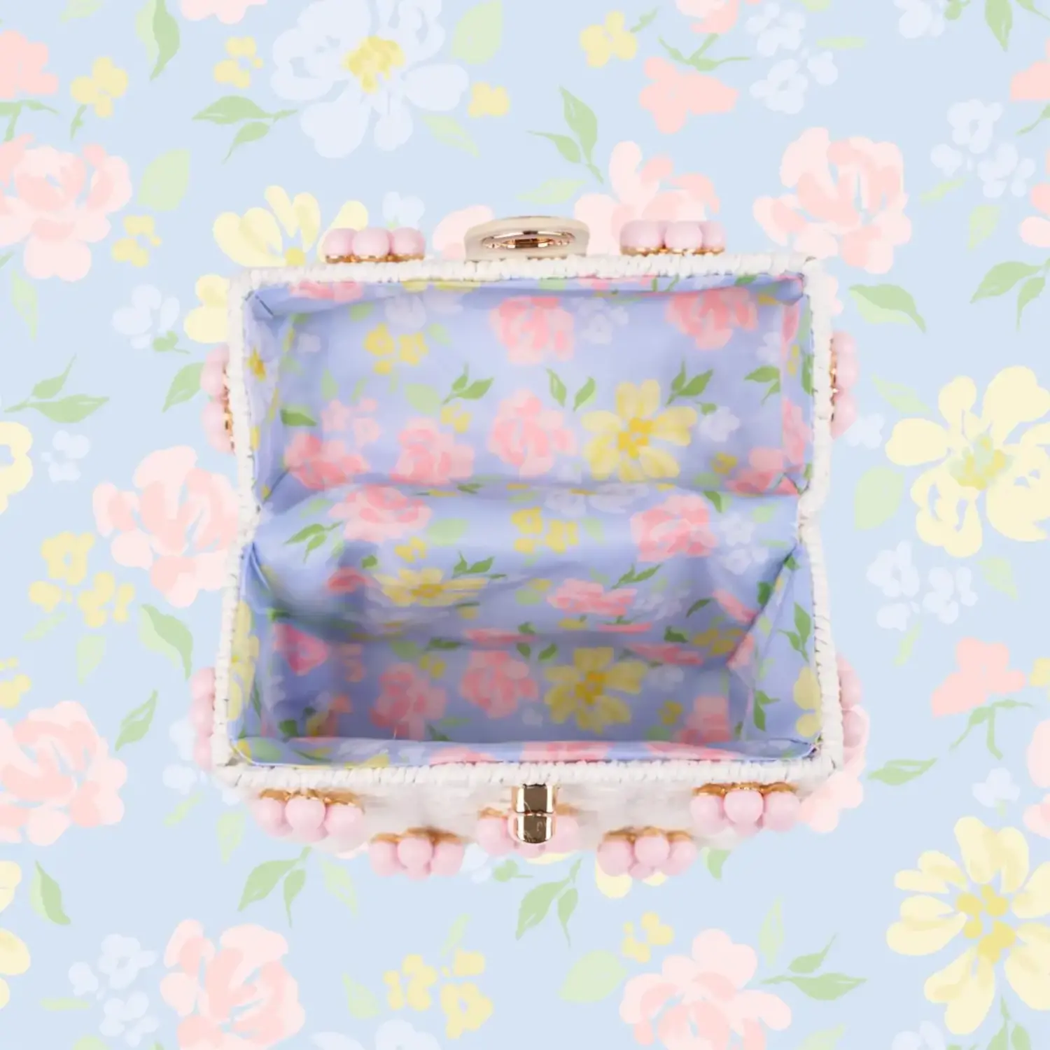 Daisy Whicker Bag - Tulips in Little Rock