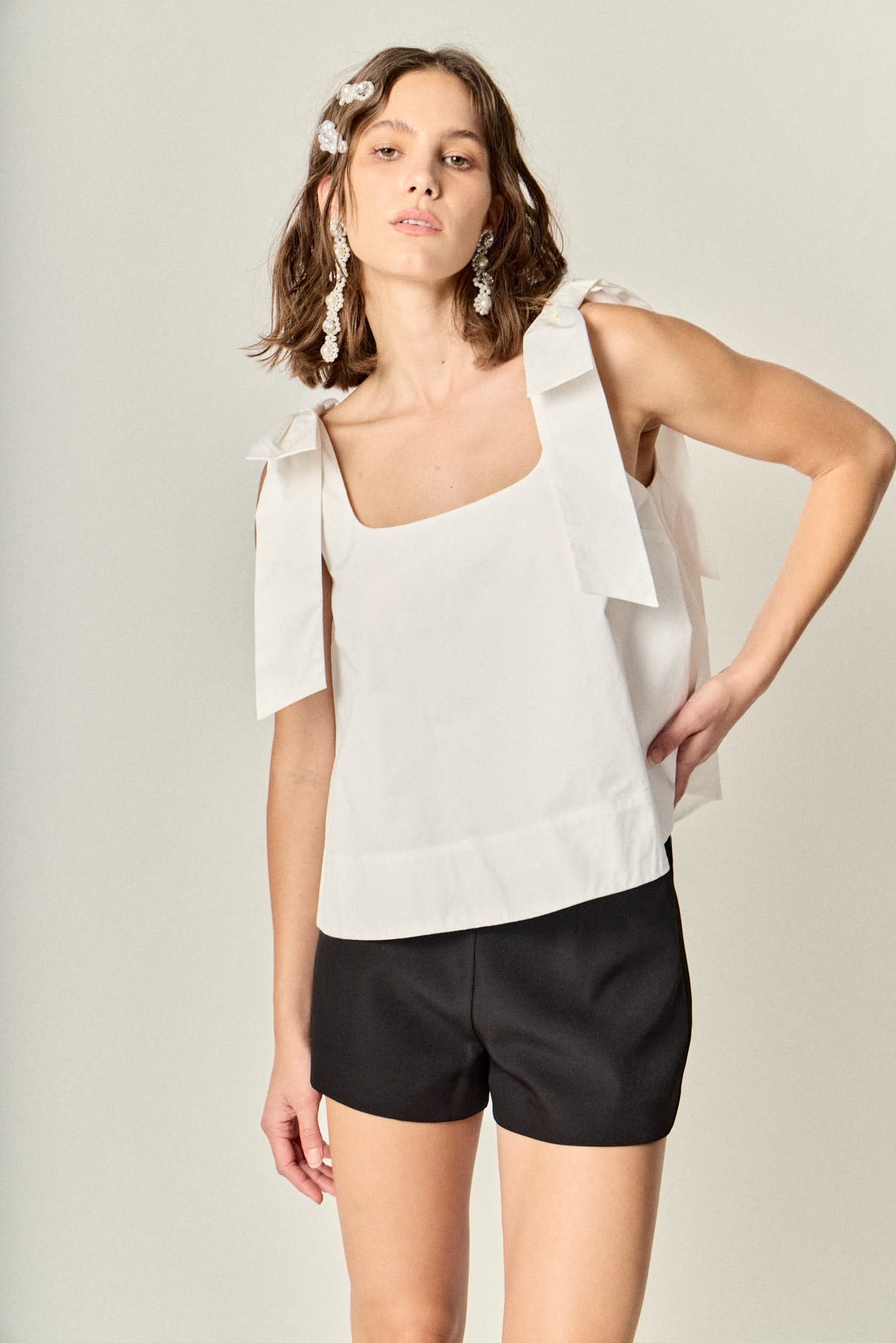 トップス and mary Nana ribbon oneshoulder tops Women's One Shoulder Tops | Nordstrom