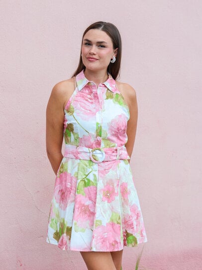 princess polly baby blue dress Square Neck Solid Twist Knotted Brown Maxi Dress Curve & Plus main image 0