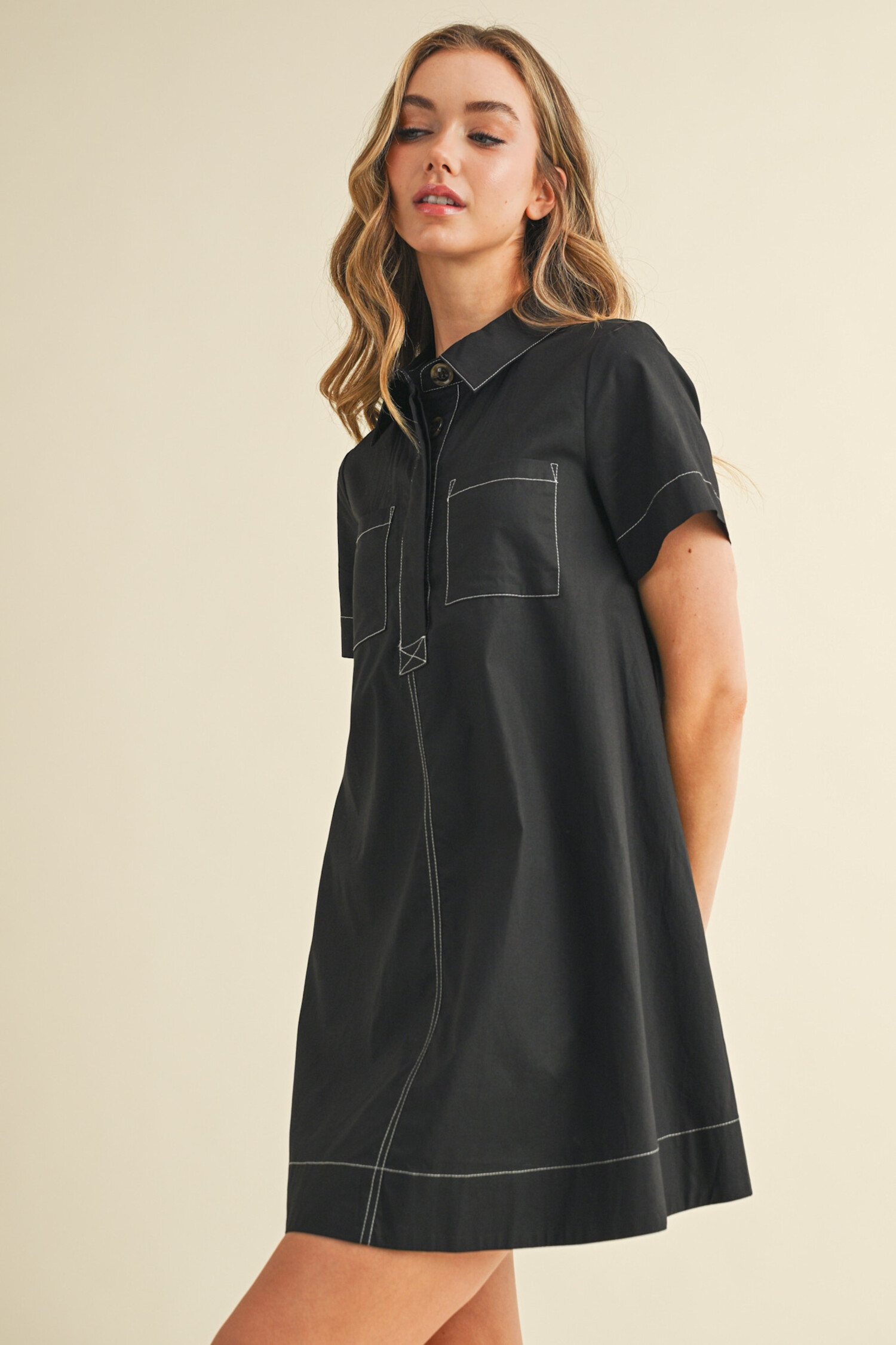 Monroe Stitch Dress - Tulips in Little Rock