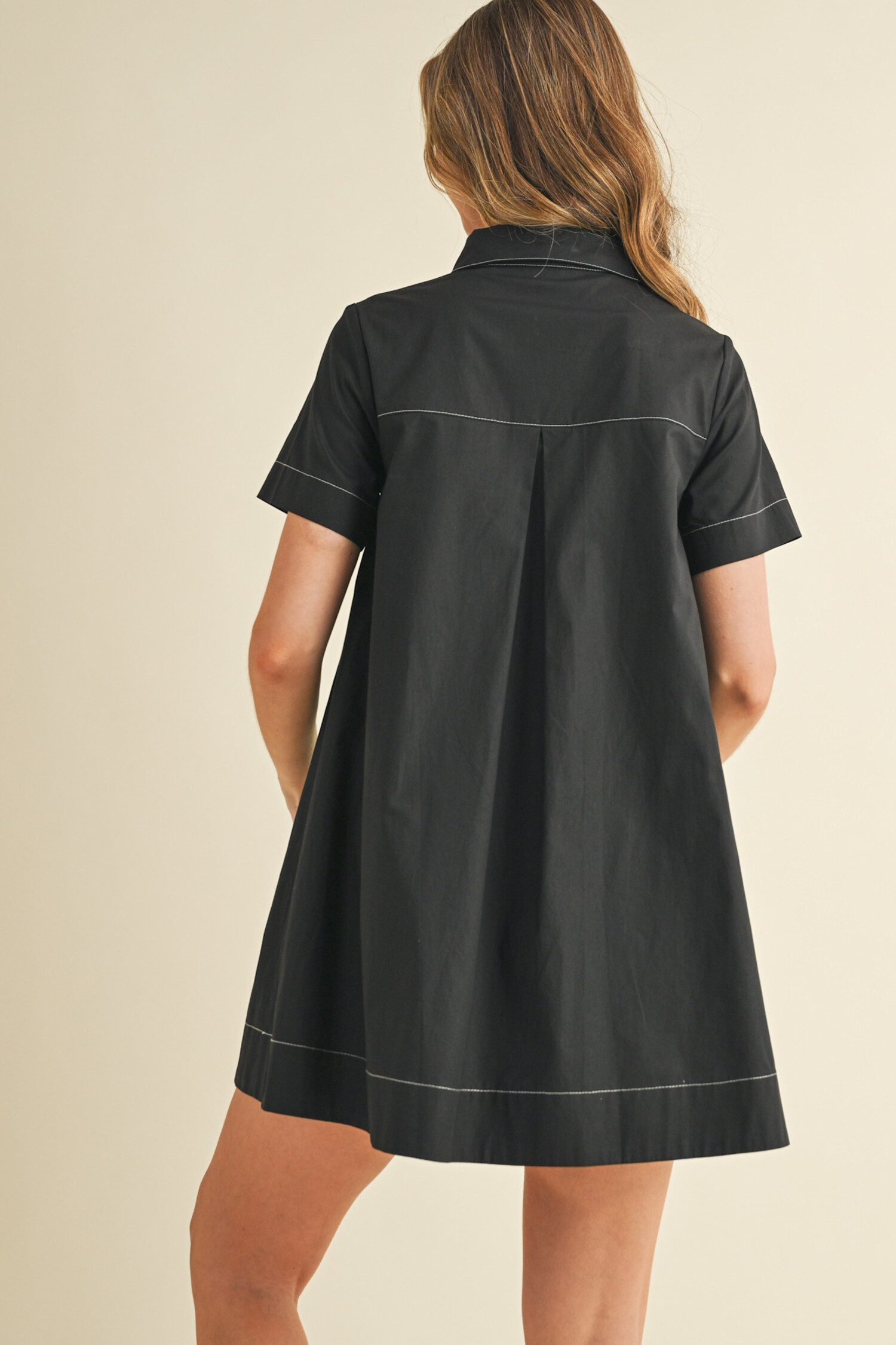 トップス andmary Luca stitch tops black ANDMARY】Luca stitch tops