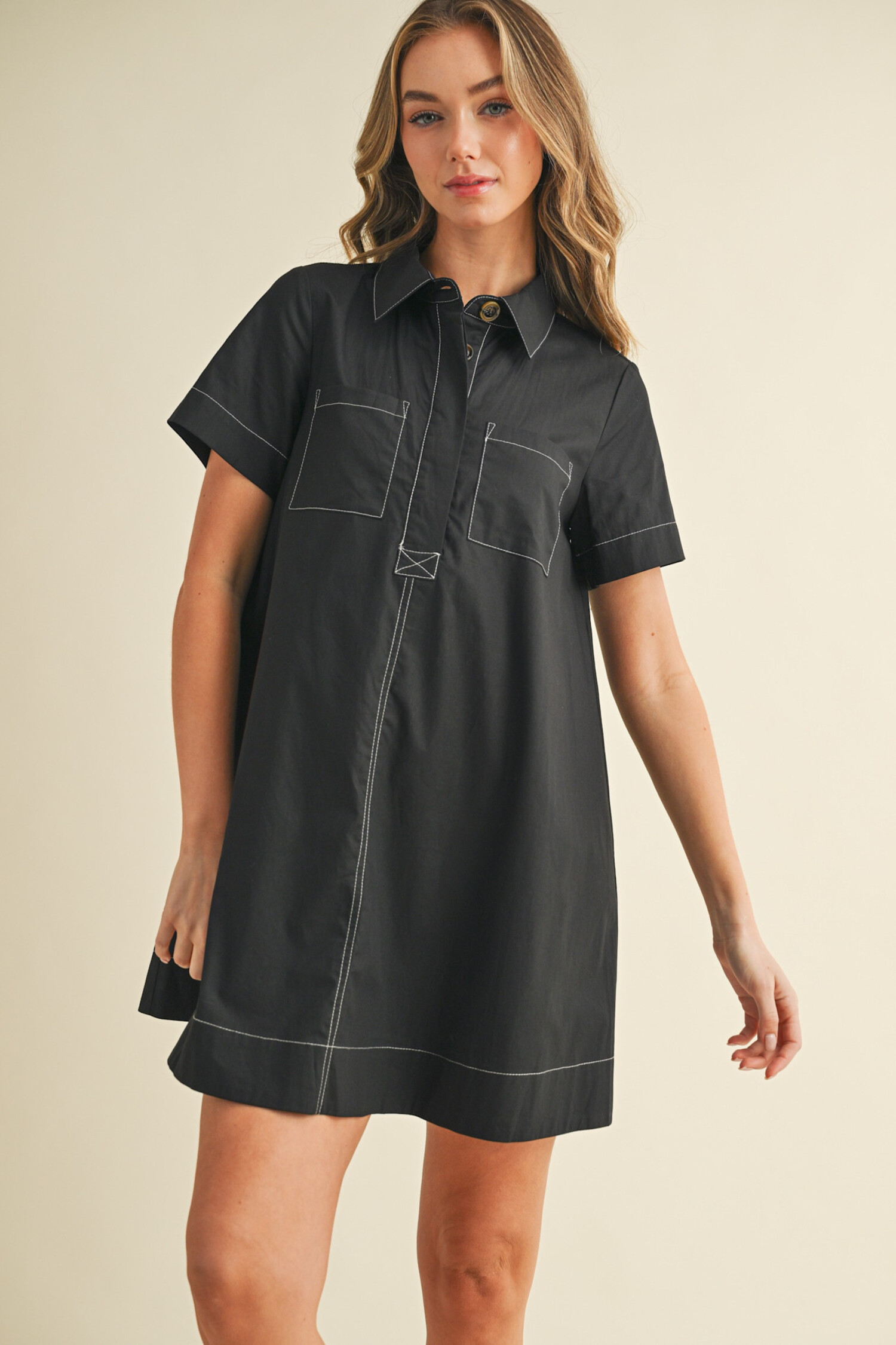 Monroe Stitch Dress - Tulips in Little Rock