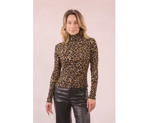 Remi Leopard Turtleneck - Tulips in Little Rock