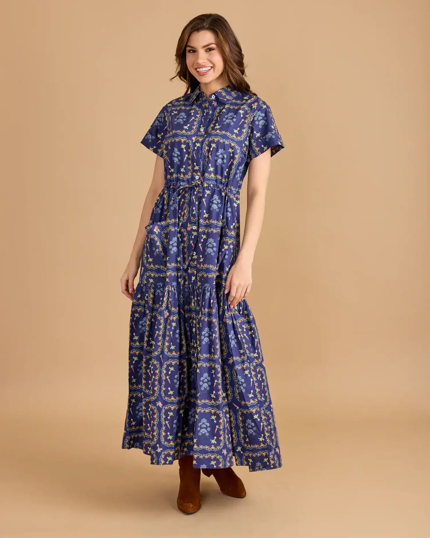 green emerald velvet dress Lucie Midi Dress in Sea Green main image 1