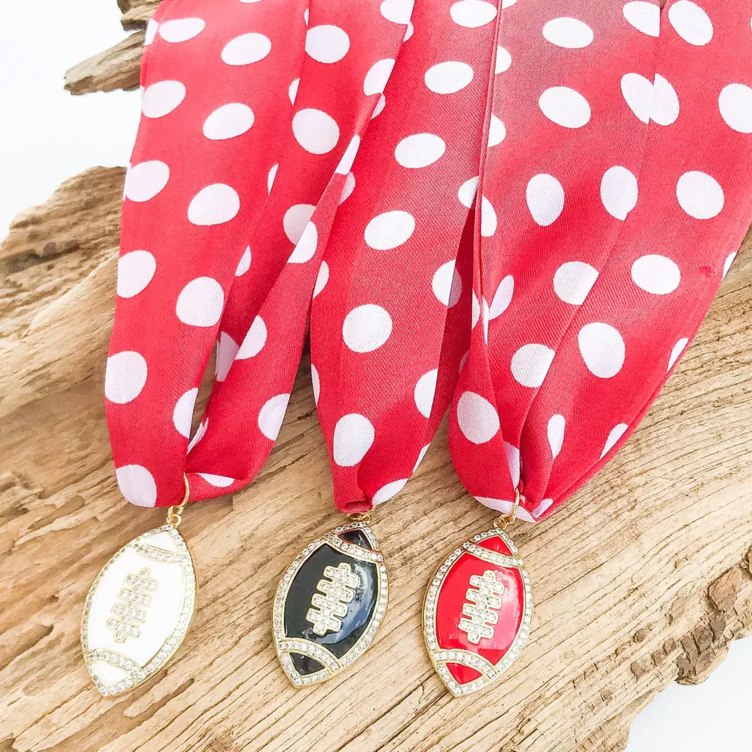 小物 FOOTBALL SCARF Football Scarf Necklace - Tulips in Little Rock