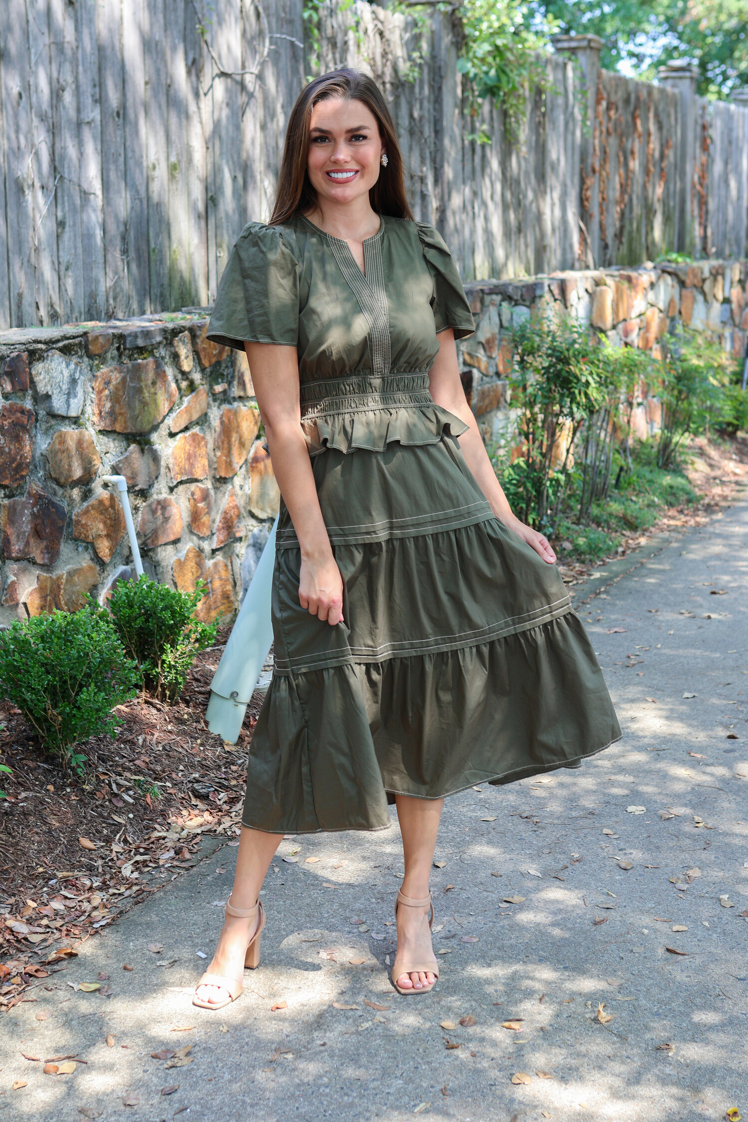 thml fall dresses THML Mabeline Midi Dress – abeccagrace main image 0