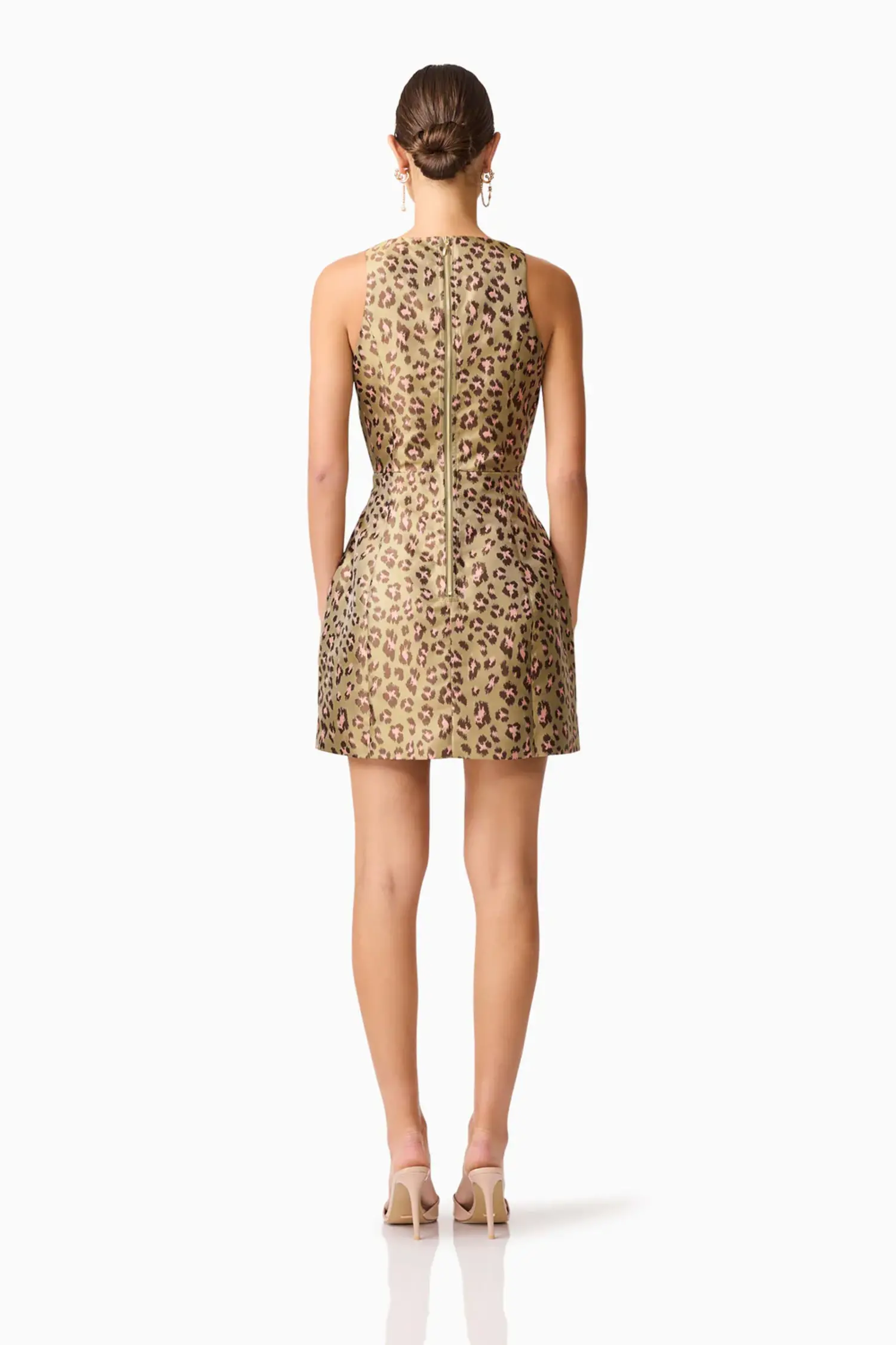 slim fit dress slacks Exquise Strapless Maxi Dress Leopard Sequin main image 1