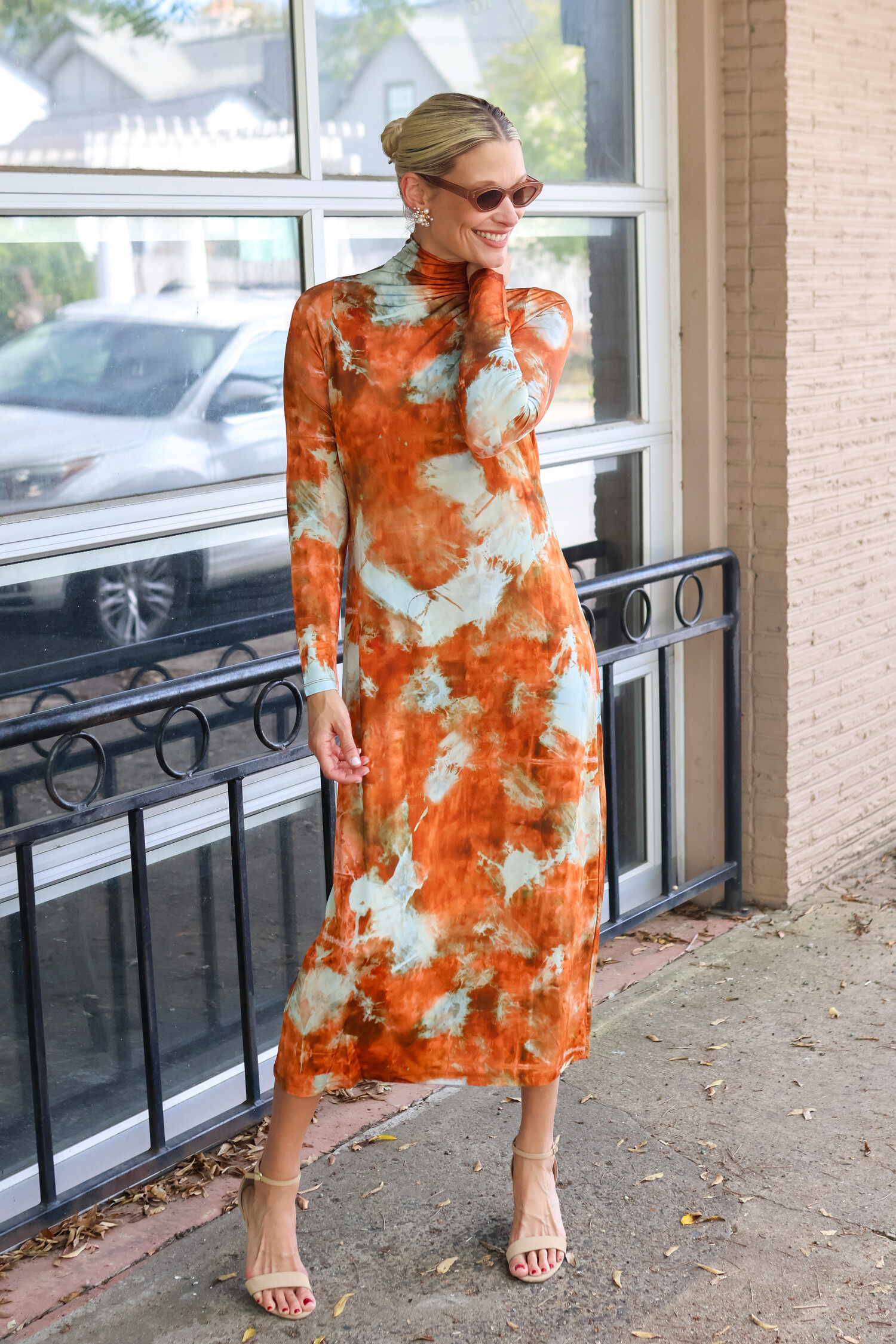 knit long dress Massey Black Knit Midi Dress | Women's Clothing main image 1