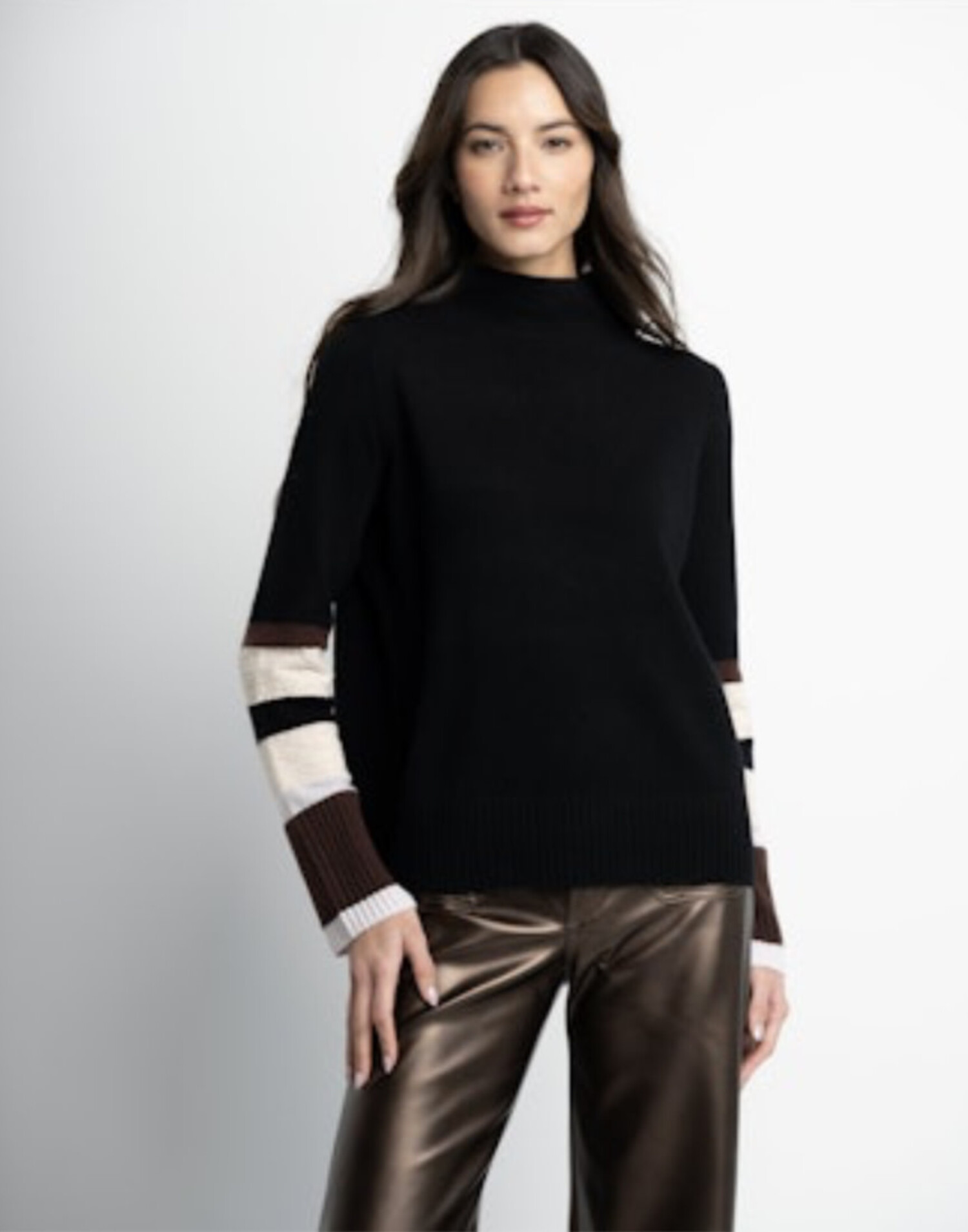 トップス STONE  CottonRoundNeckLongSleeves Cuff Luck Sweater - Tulips in Little Rock