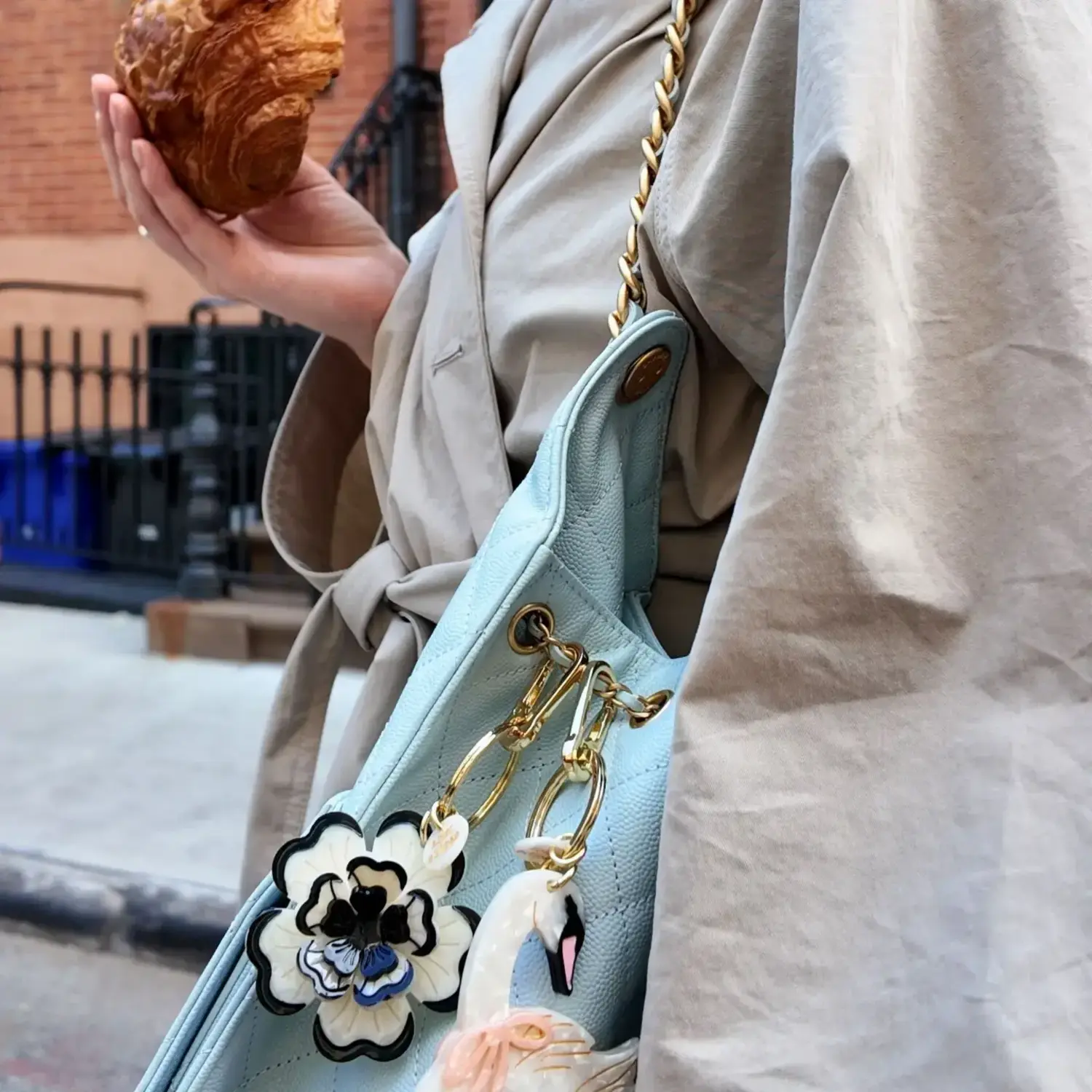 Origami Flower Bag Charm + Keychain - Tulips in Little Rock