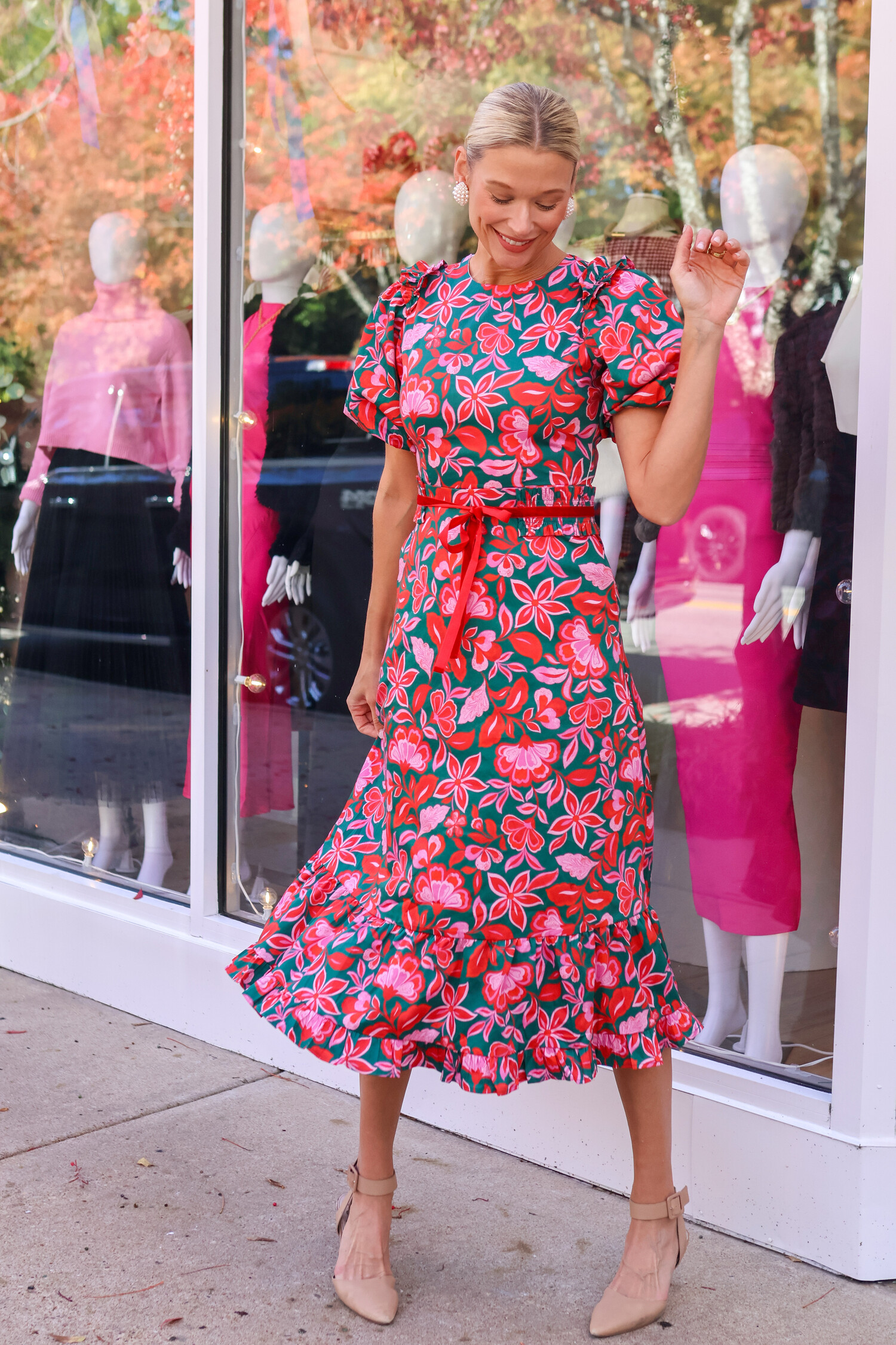 Delphine Maxi Dress - Tulips in Little Rock