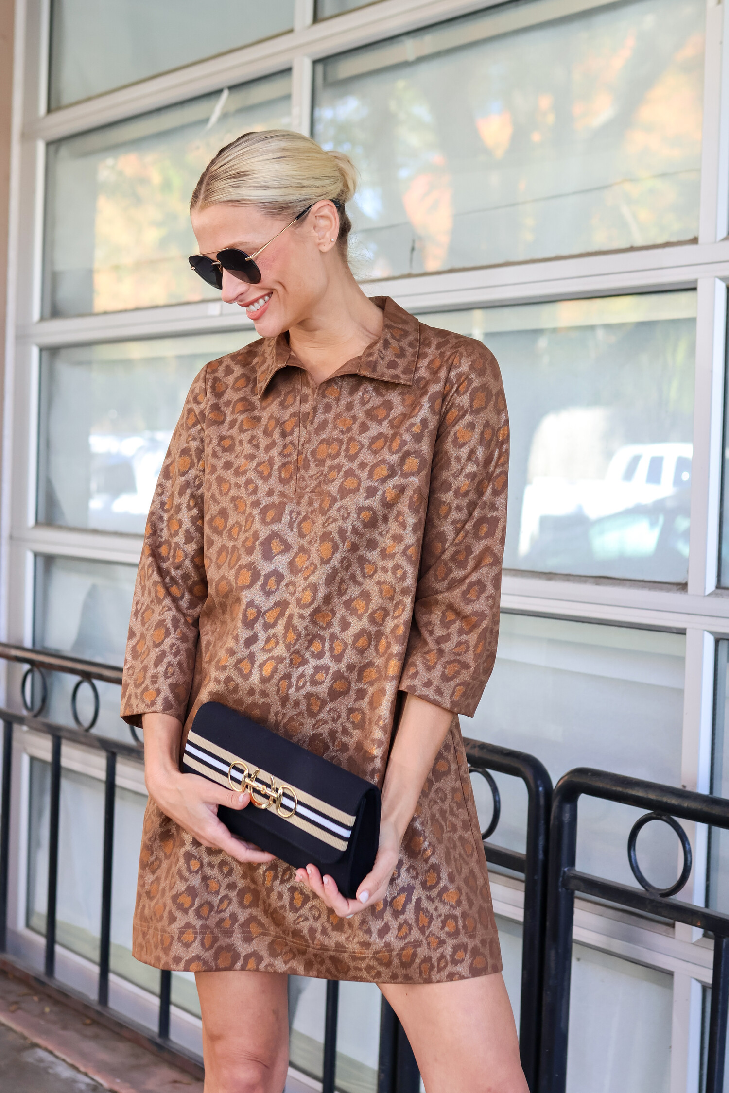 Golden Leopard Dress - Tulips in Little Rock