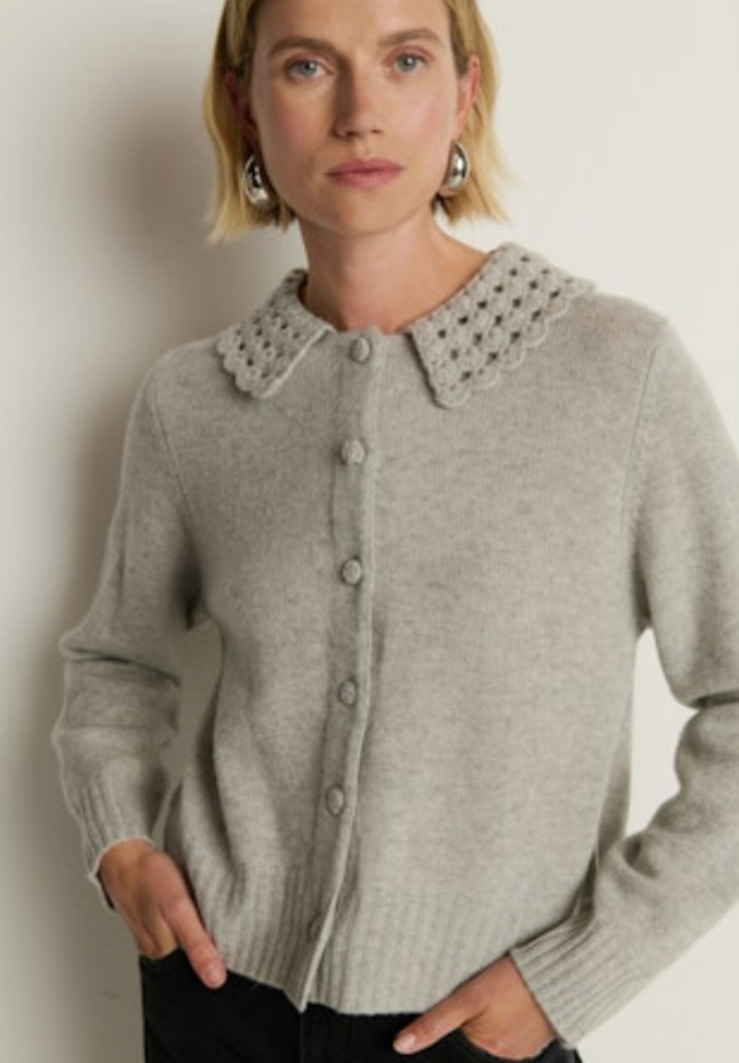 Addie Cardigan Sweater - Tulips in Little Rock