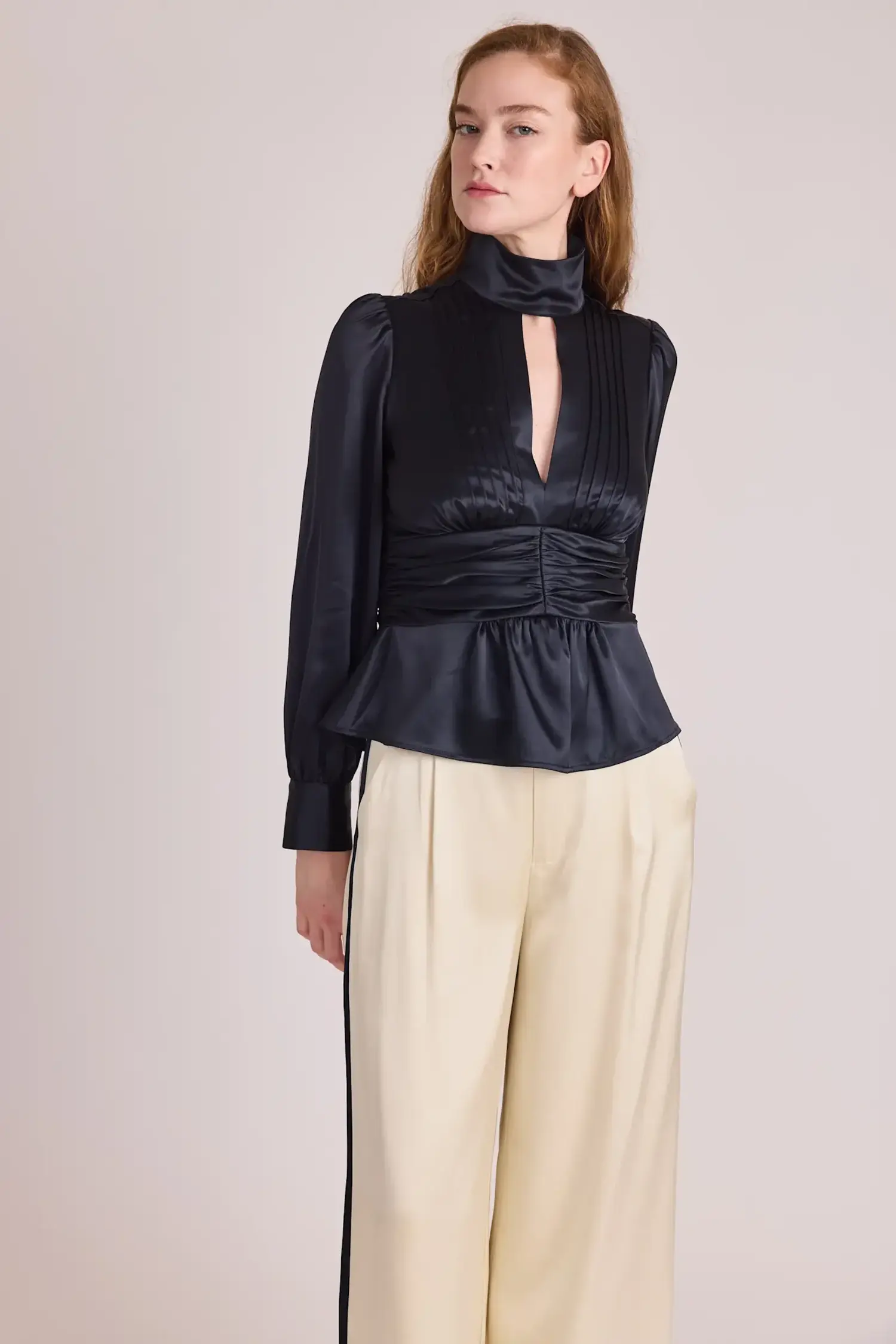 Tucker Blouse - Tulips in Little Rock