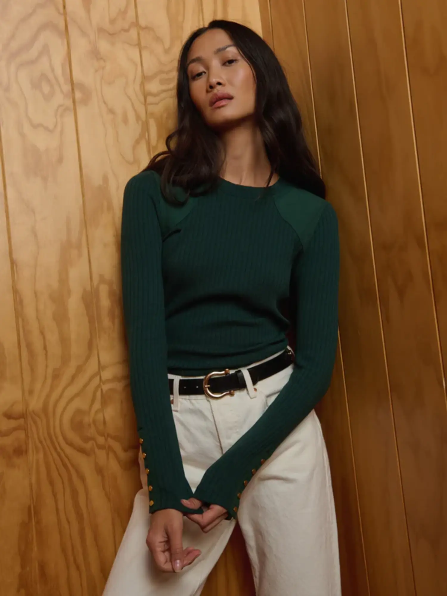 Maxine Long Sleeve Top - Tulips in Little Rock