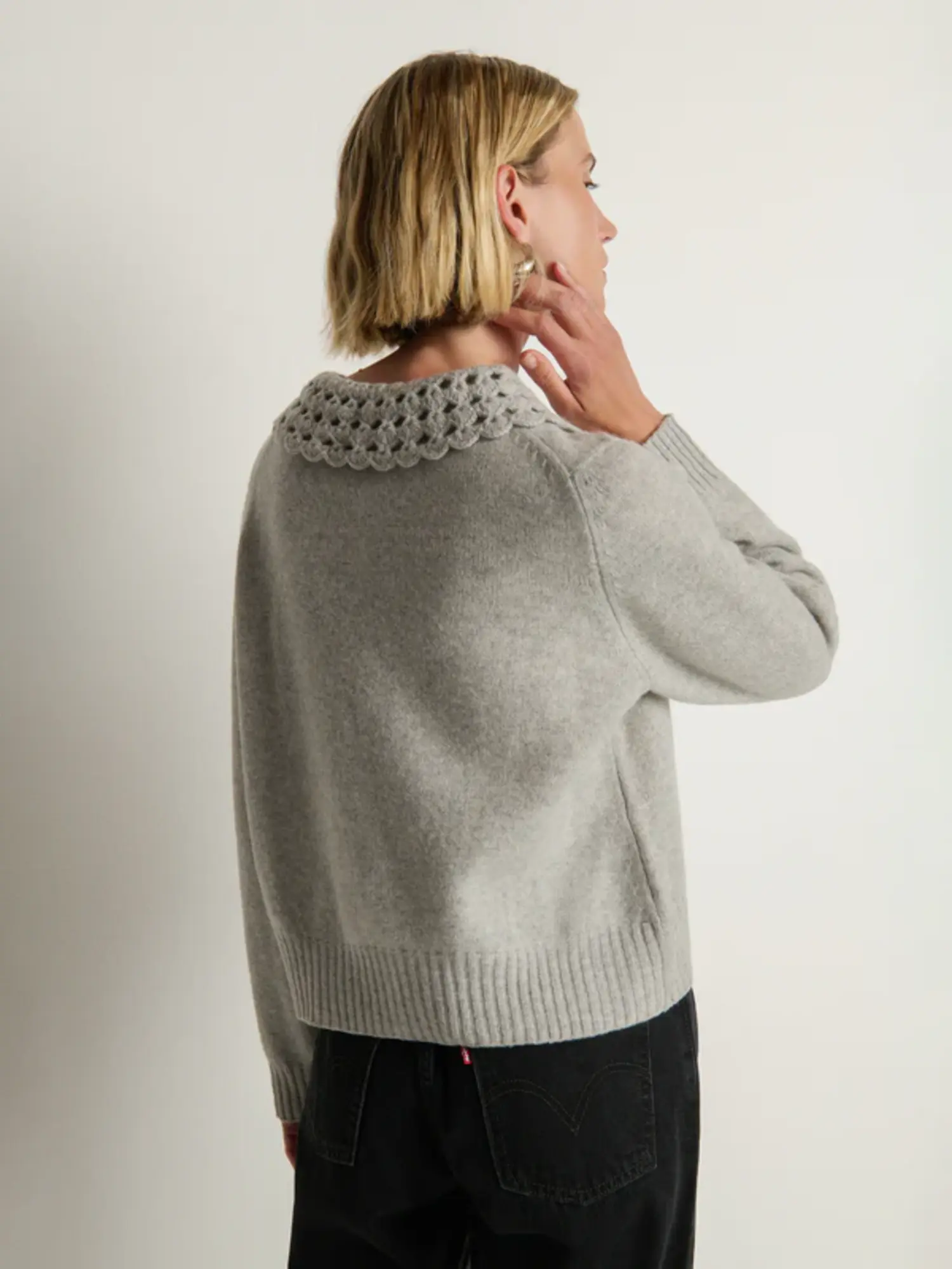 Addie Cardigan Sweater - Tulips in Little Rock