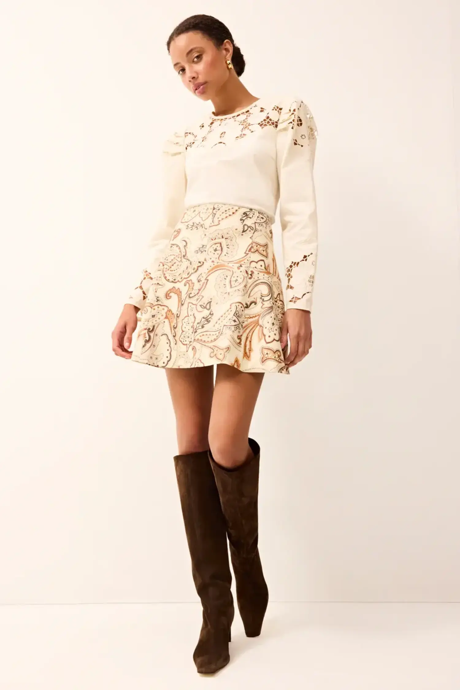スカート andmary Dorothy rompers skirt beige ANDMARY】Dorothy rompers skirt