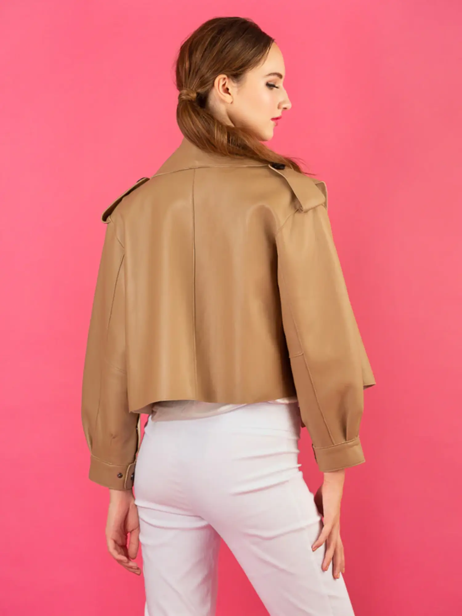 Lambskin Moto Jacket - Tulips in Little Rock