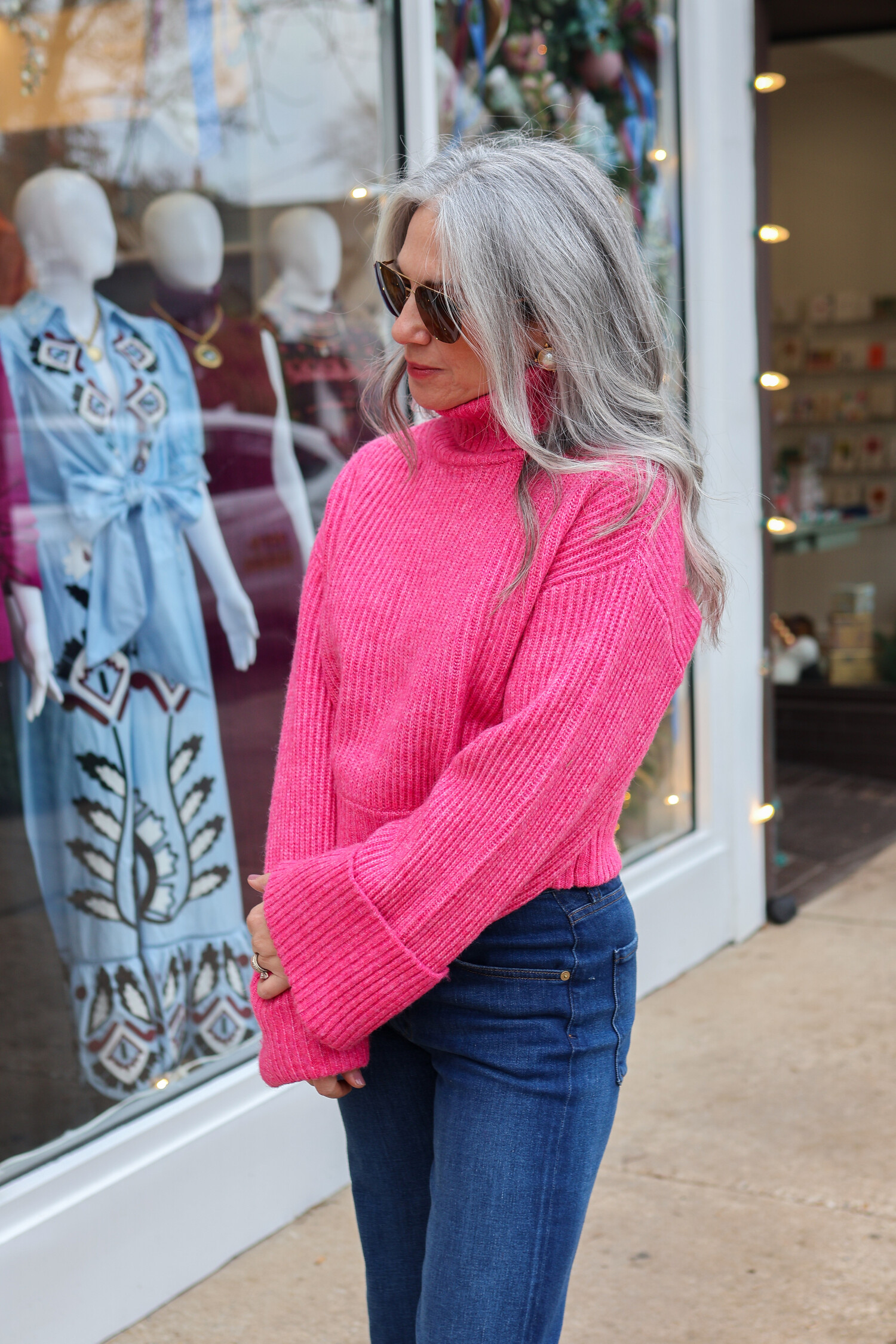 Adelade Sweater - Tulips in Little Rock