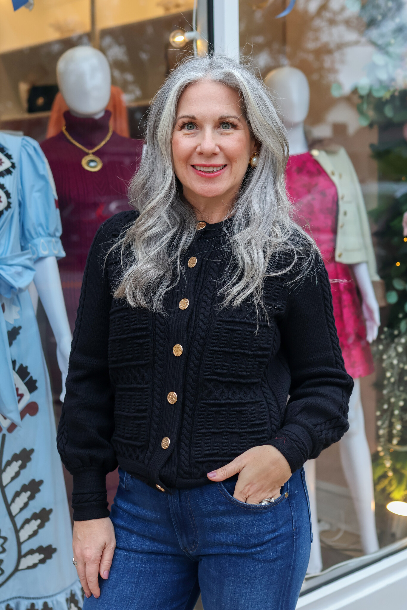 Chloe Cardigan Sweater - Tulips in Little Rock