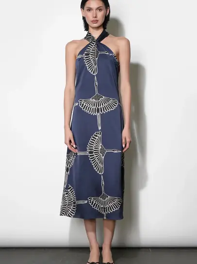 long sleeve green floral dress Ulla Johnson Ida Dress | Blue/Floral | Size M