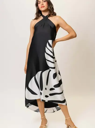 mixed media fall dress PH5 Mushu Mixed Media Tank Dress in Brown main image 0