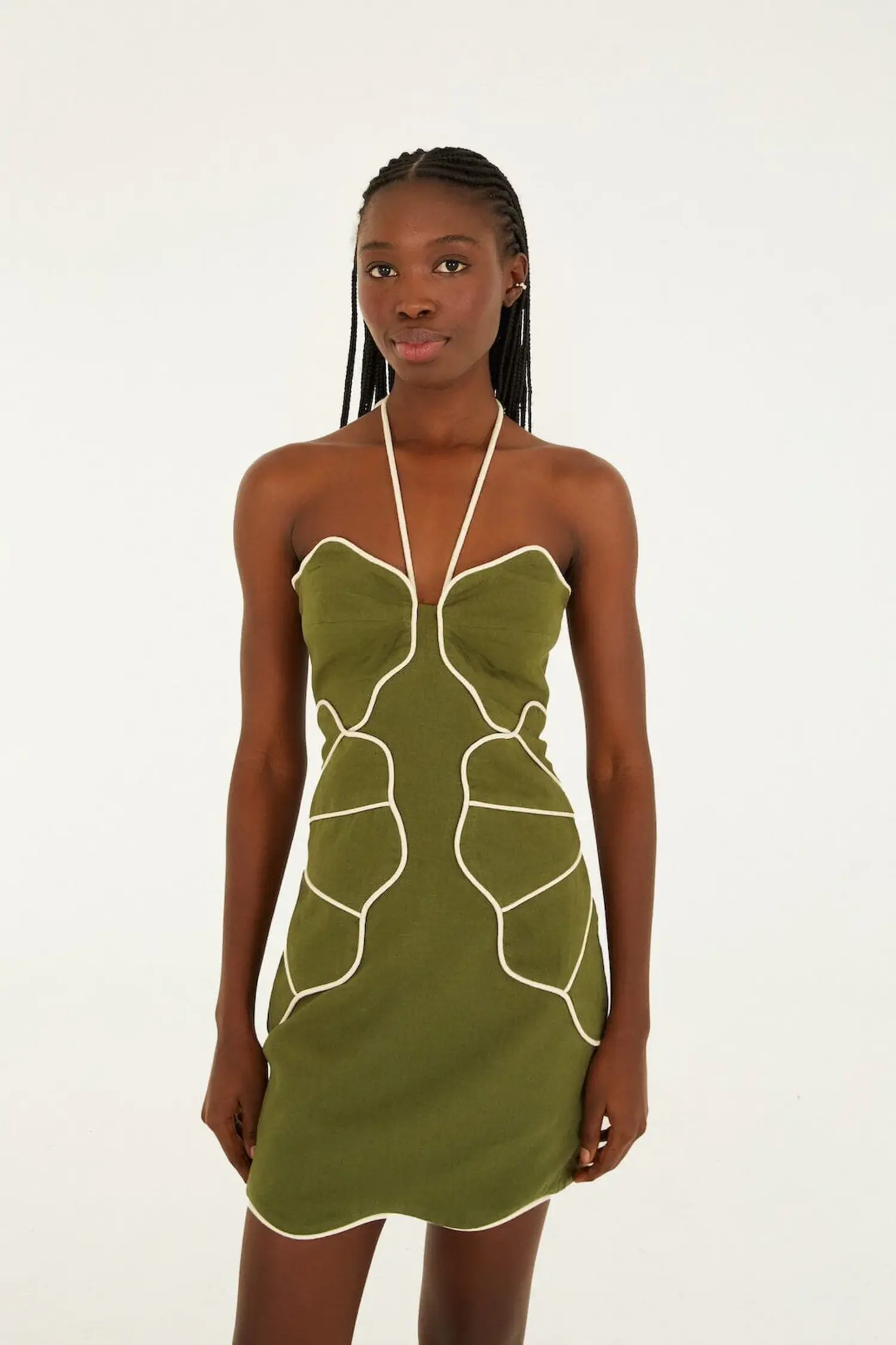 cut out knot dress Front Cutout Detail Midi With Slit out waist and knot Ready to ship Black Size:41.5 Convertible bridesmaid dress with slit
