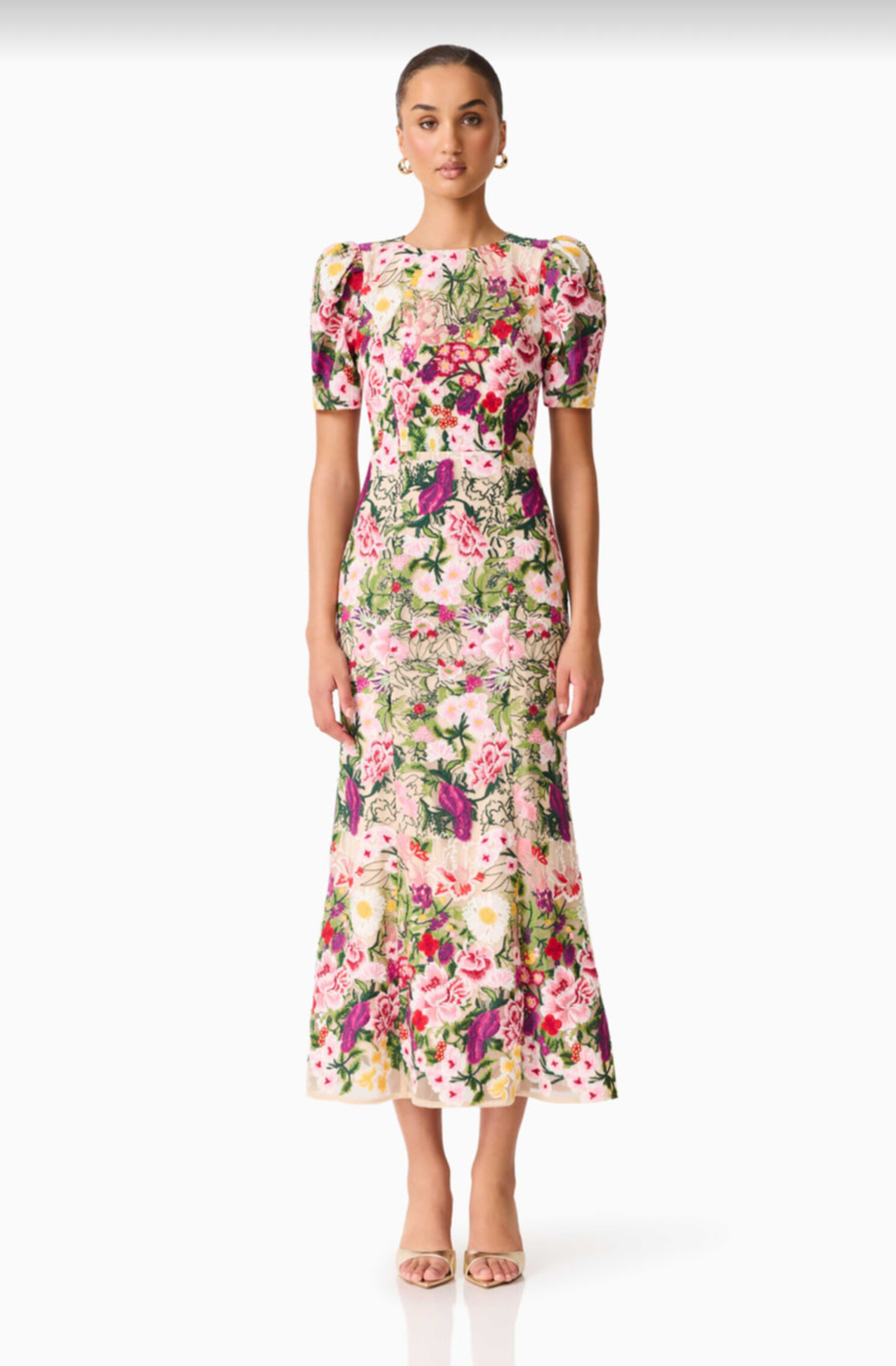 dress sale midi Mylo Bow this tiered midi dress is designed to make a soft statement Women's Ruffle Smocked Midi Dress