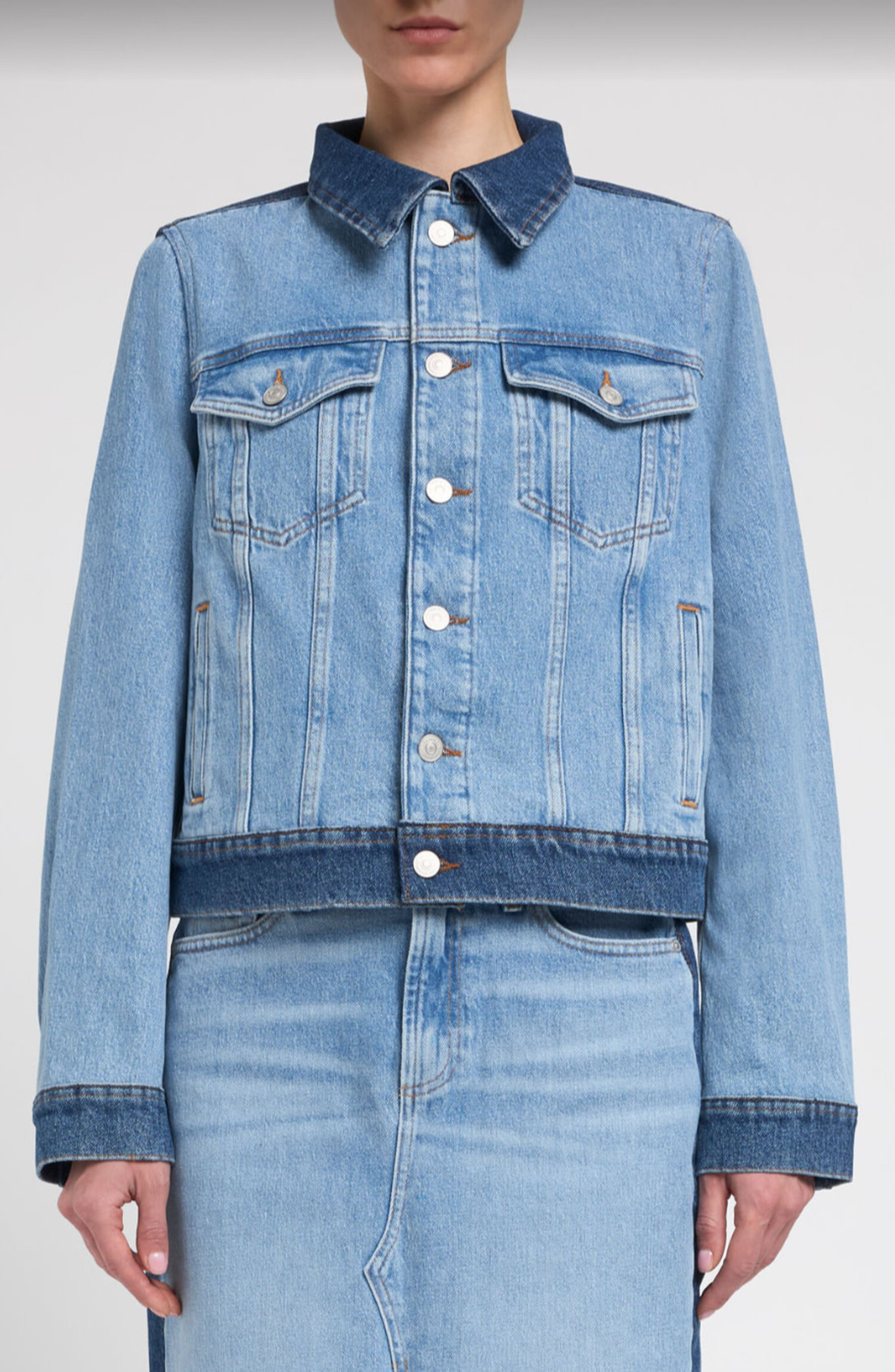 Aldi Trucker Jacket - Tulips in Little Rock
