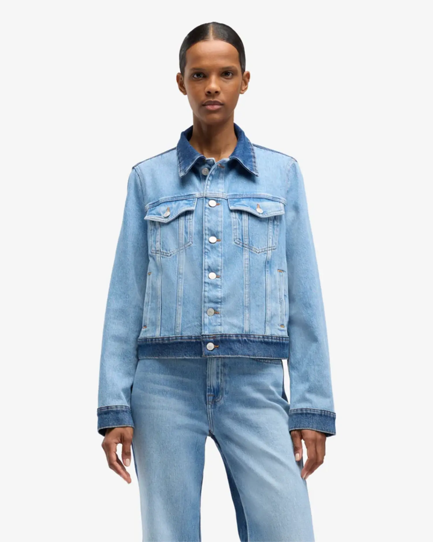 Aldi Trucker Jacket - Tulips in Little Rock