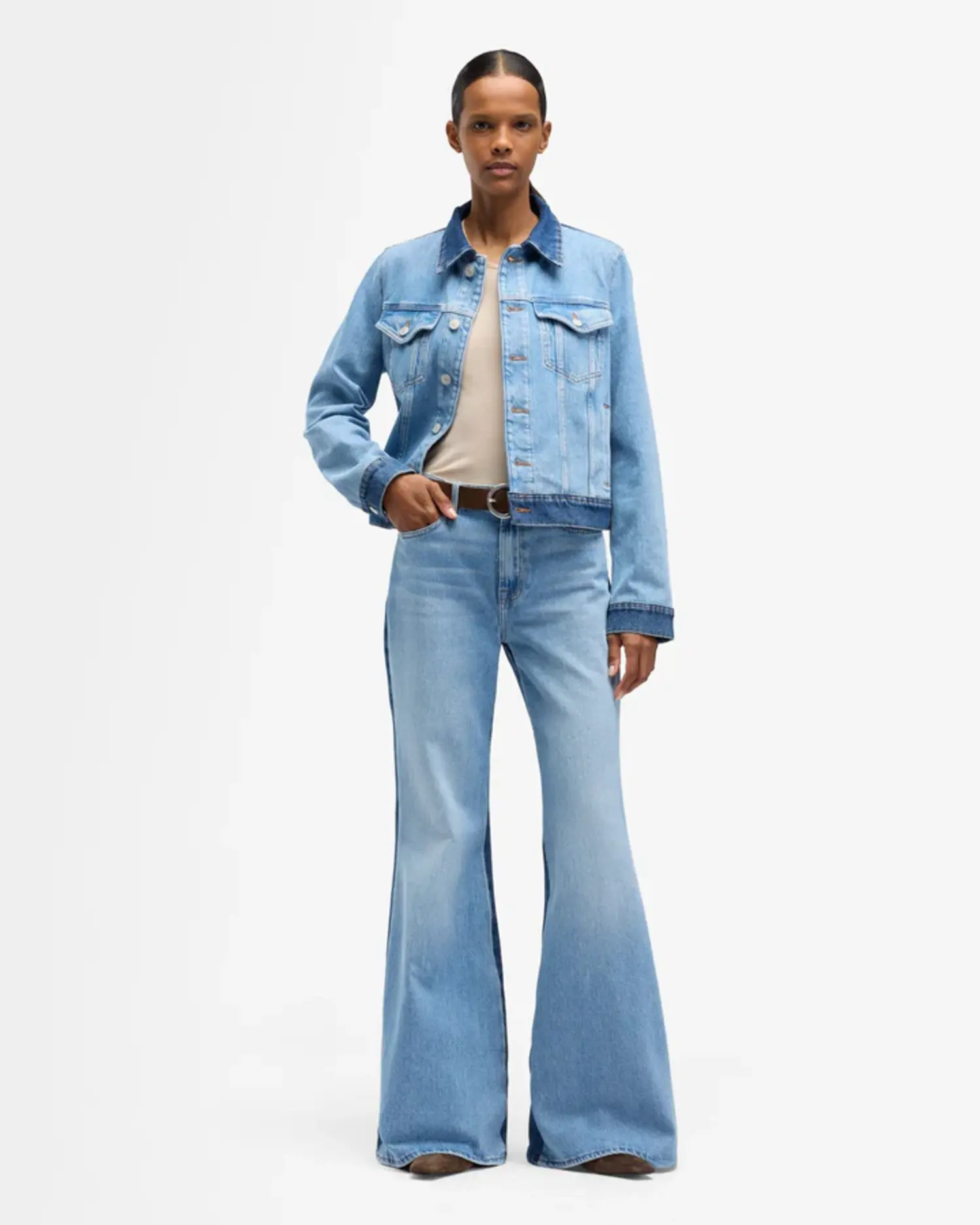 Aldi Trucker Jacket - Tulips in Little Rock