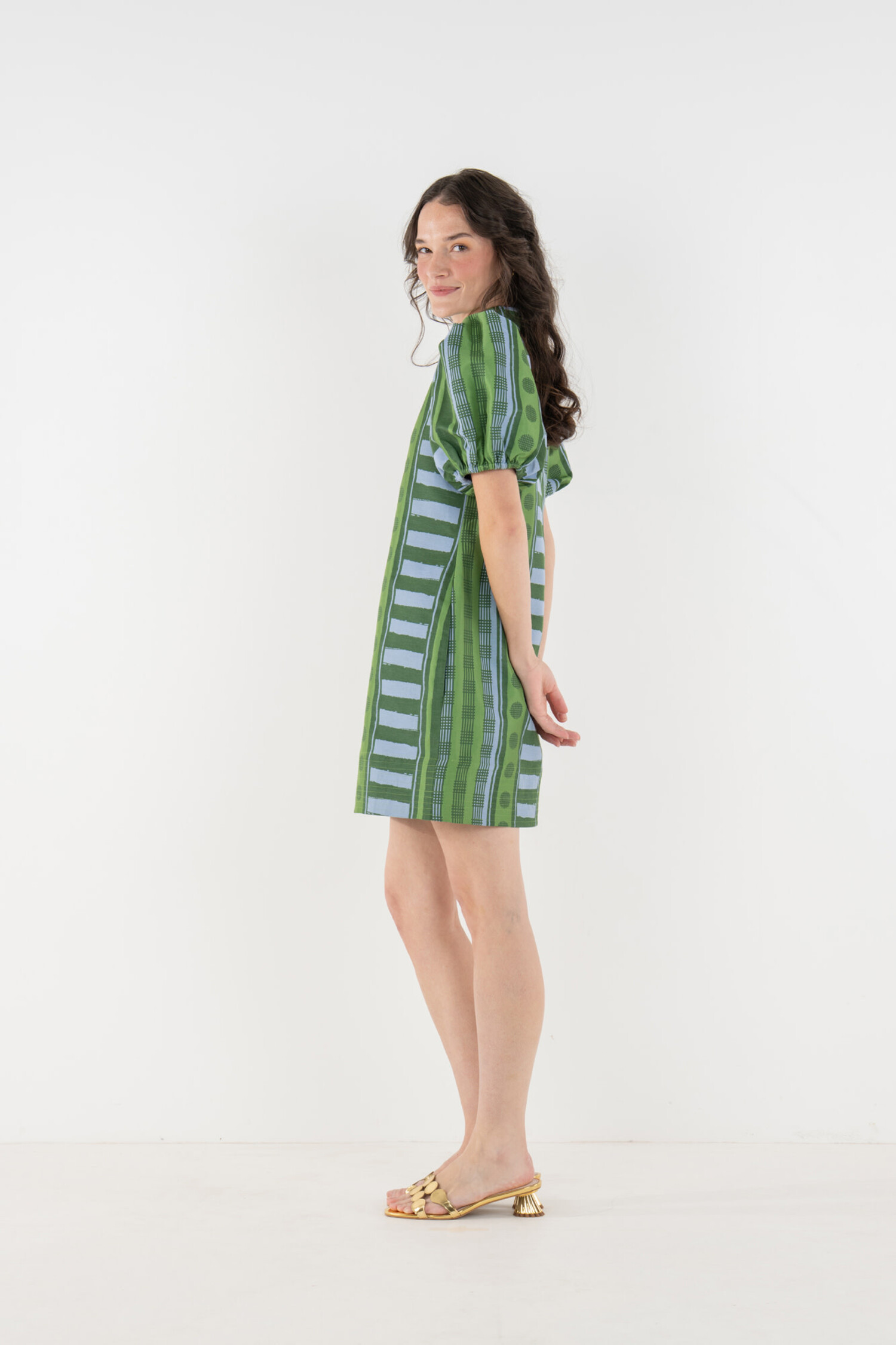 knee length dresses for ladies Hampton Mini Dress in Trellis Grove  ShopPinkandRed