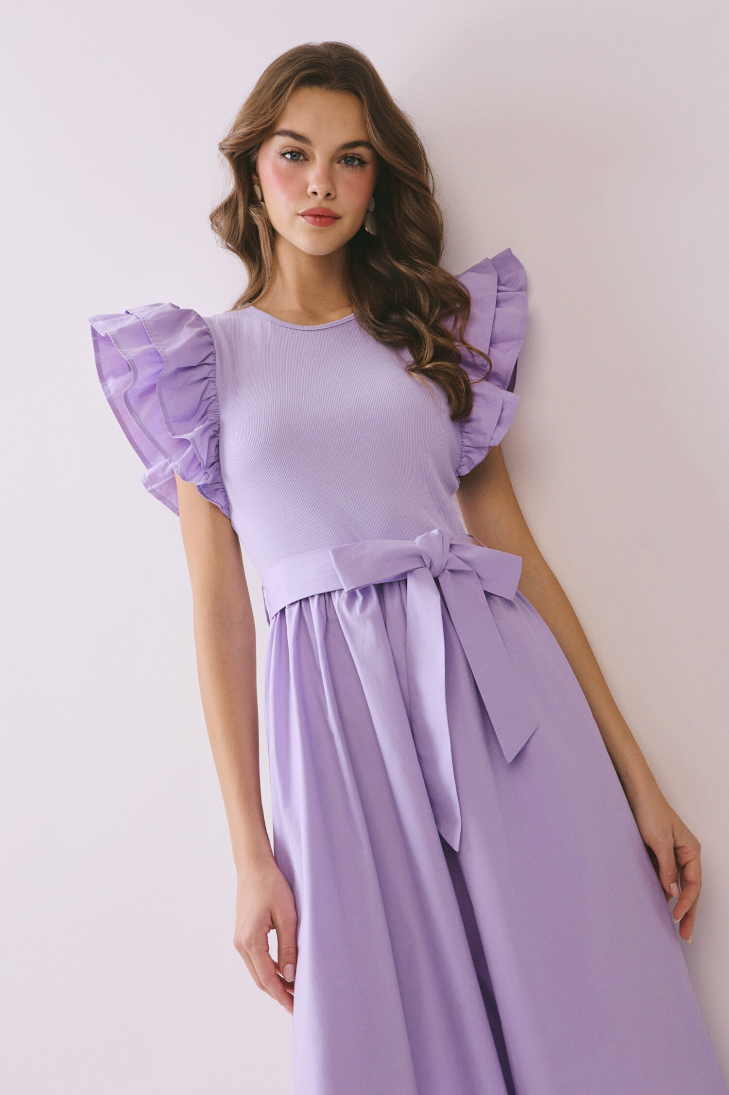 knee length dresses for ladies Landon Mini Dress White Petite main image 1
