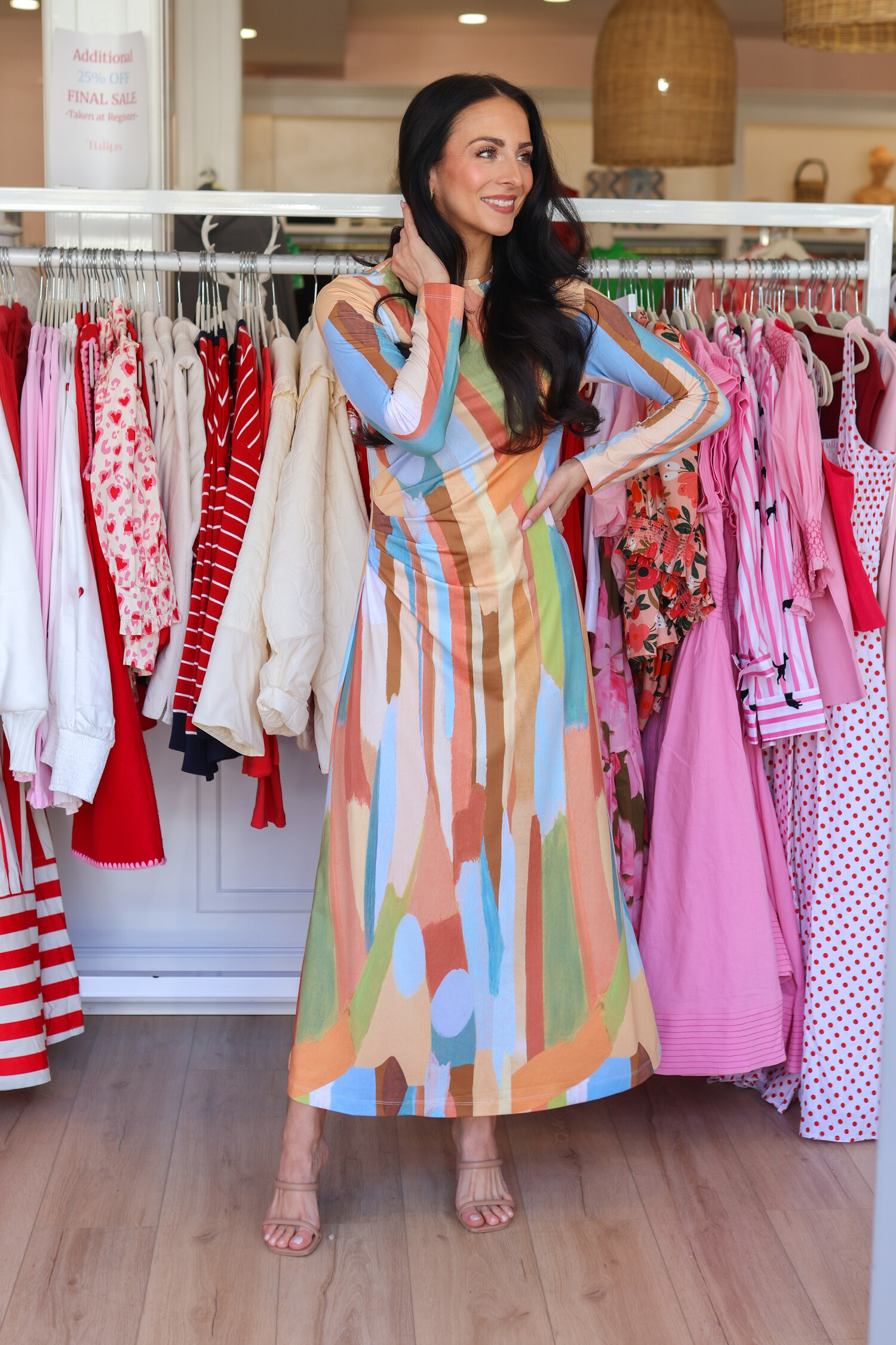 Gabriella Midi Dress - Tulips in Little Rock
