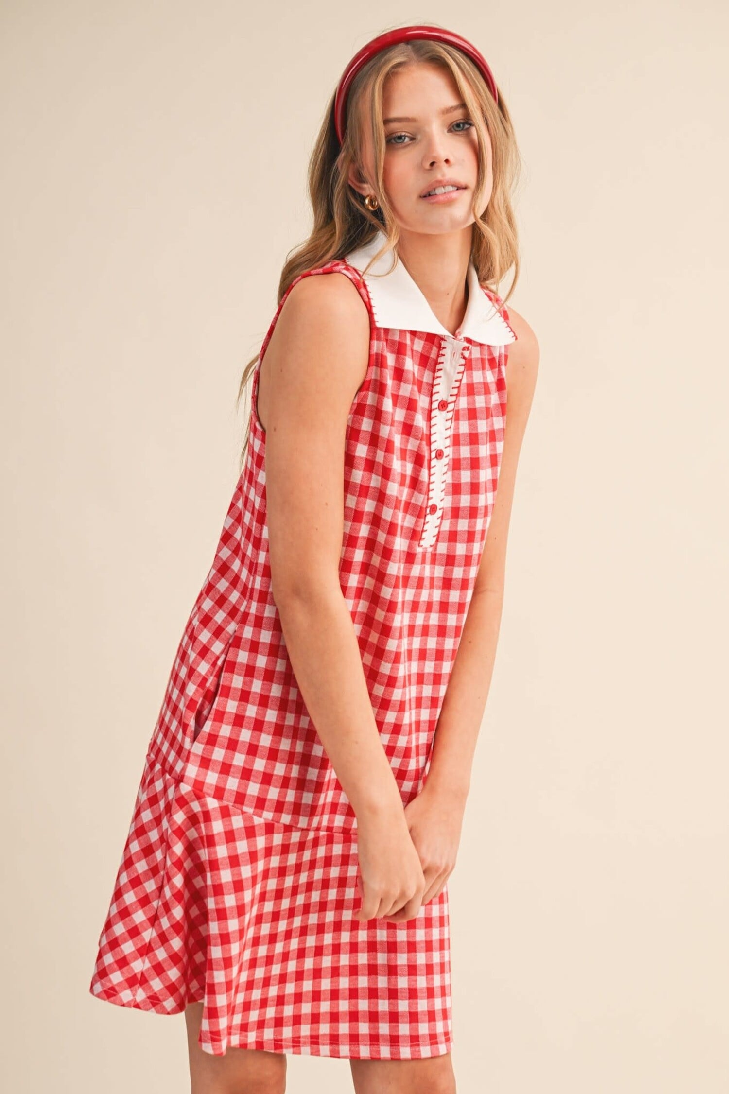 Opal Gingham Dress - Tulips in Little Rock