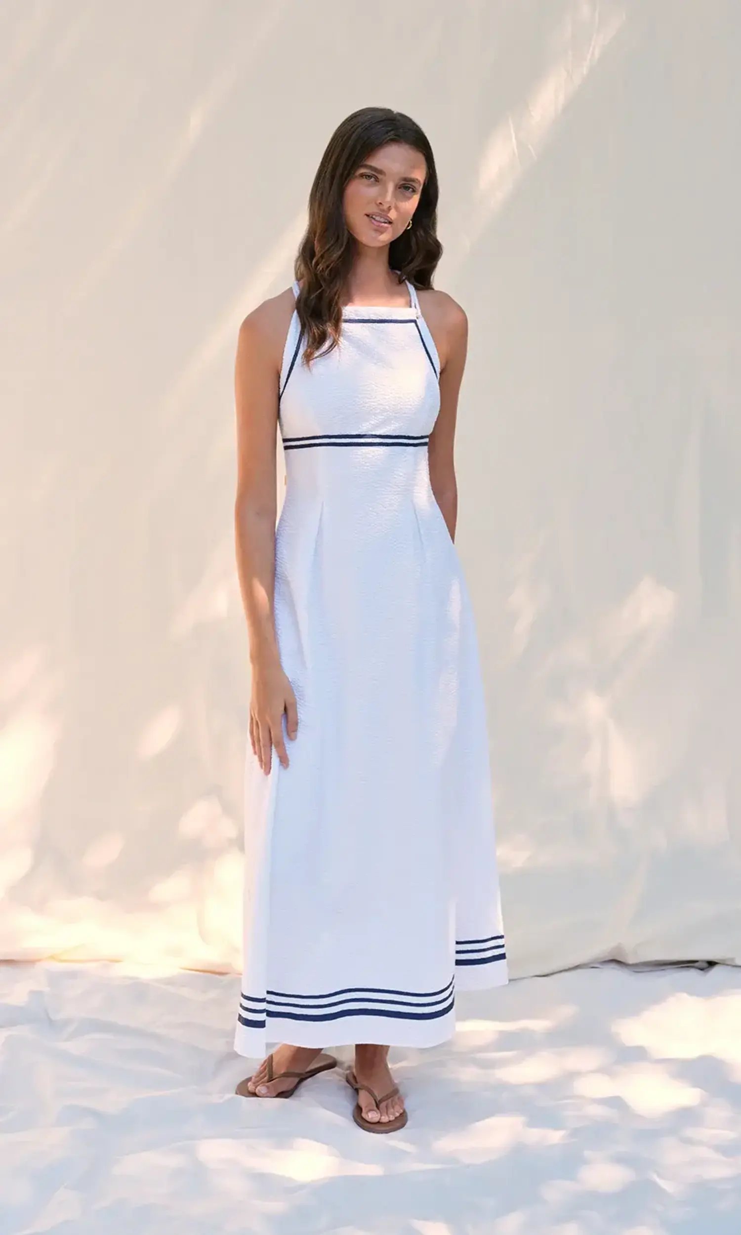 caspian blue dress Winona Fit And Flare Dress