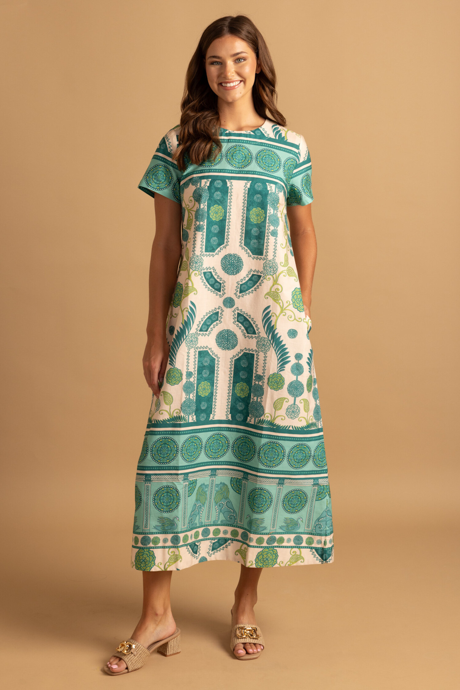 chinese dress ladies The Ellie Maxi Nap Dress | White Tonal Seersucker / XXXL main image 0