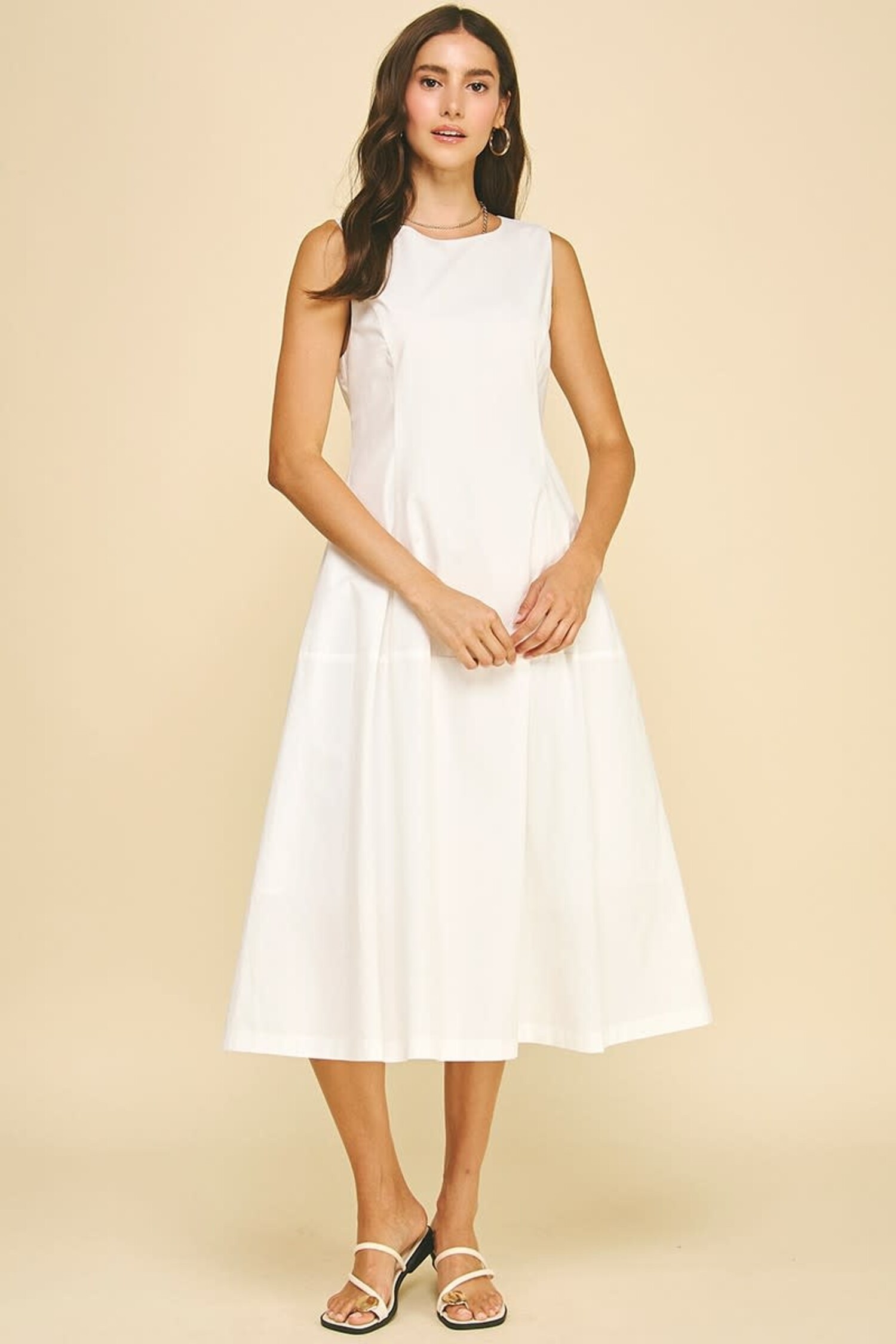Cassandra Midi Dress - Tulips in Little Rock