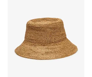 Tali Raffia Bucket Hat - Tulips in Little Rock display picture 3