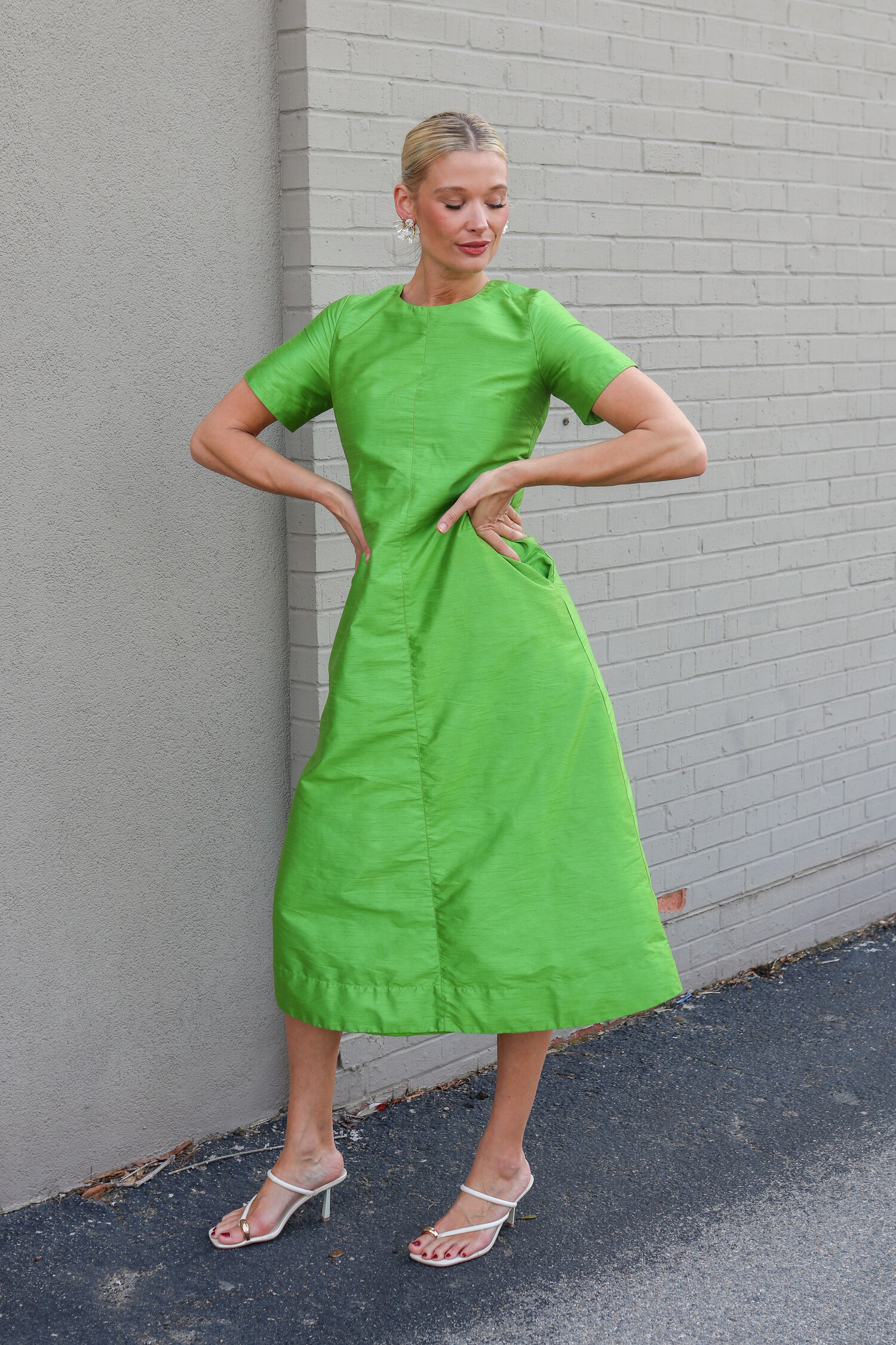 Georgia Dress - Tulips in Little Rock
