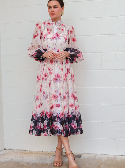 knee length dresses for ladies Beulah Womens Midi Dress, S, Purple main image 1