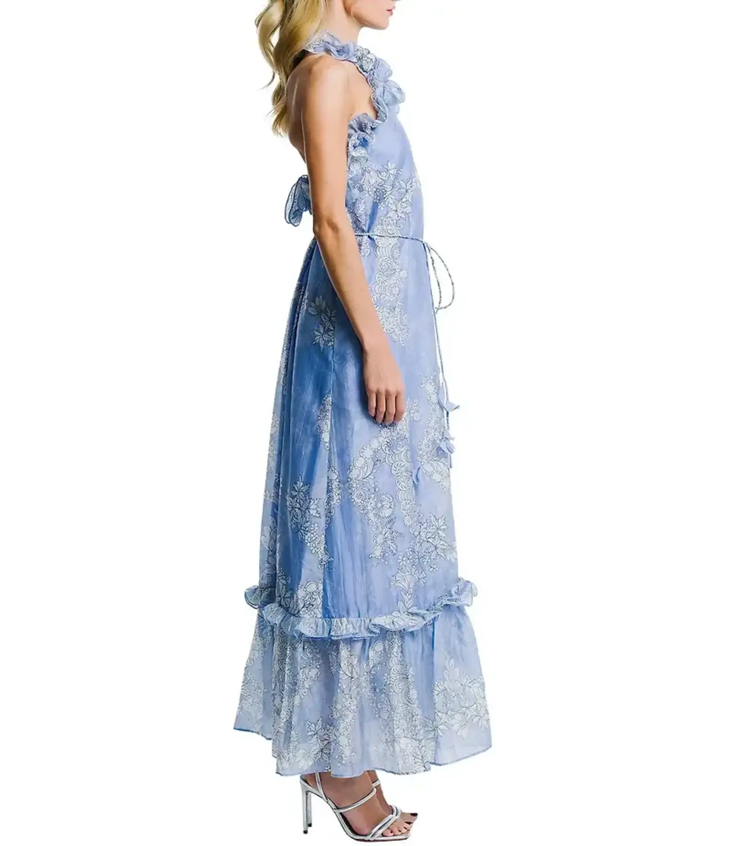 boho chic wedding guest dresses DYGUYTH Wedding Guest Dresses for Women,Elegant Floral Print Maxi Dress  Belted Boho Dress Short Sleeve V Neck Casual Long Dress Plus Size Slim Dress  Summer Dress for Vacation Beach Travel Brown 2XL