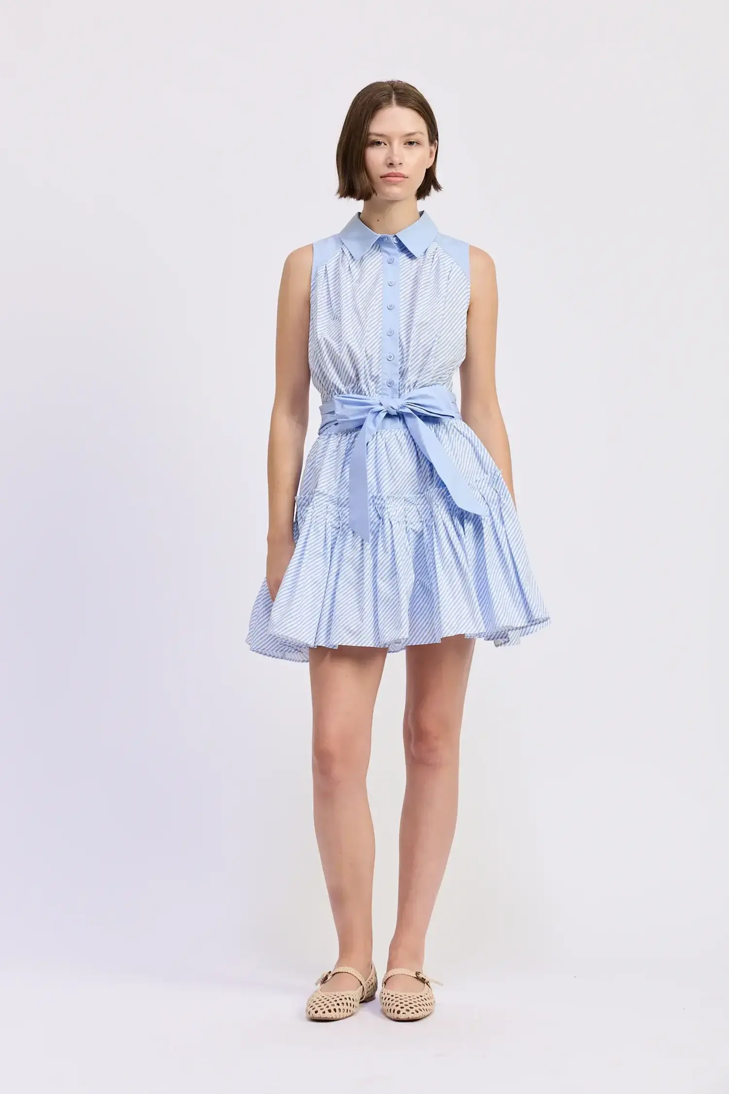 en saison blue dress En Saison / Eliana Midi Dress / Small main image 1