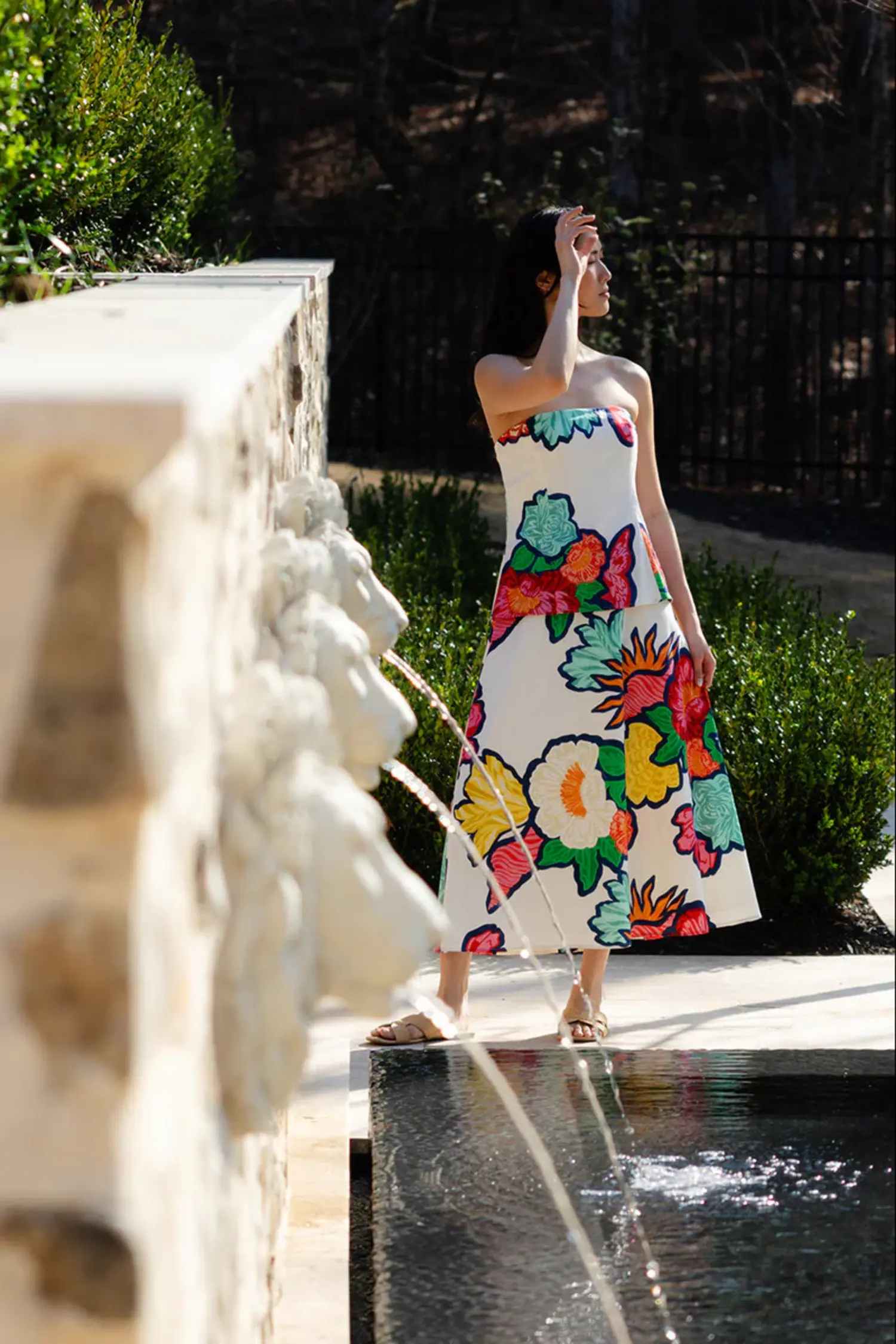 adair maxi dress Runaway The Label Adair Maxi Dress in Red