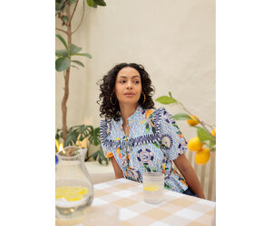 Freya Blouse - Tulips in Little Rock
