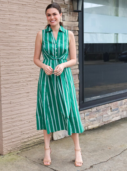 green emerald velvet dress Pinch Pleat 'Giant Willow Green' Dress by One Hundred Stars – Curated Living