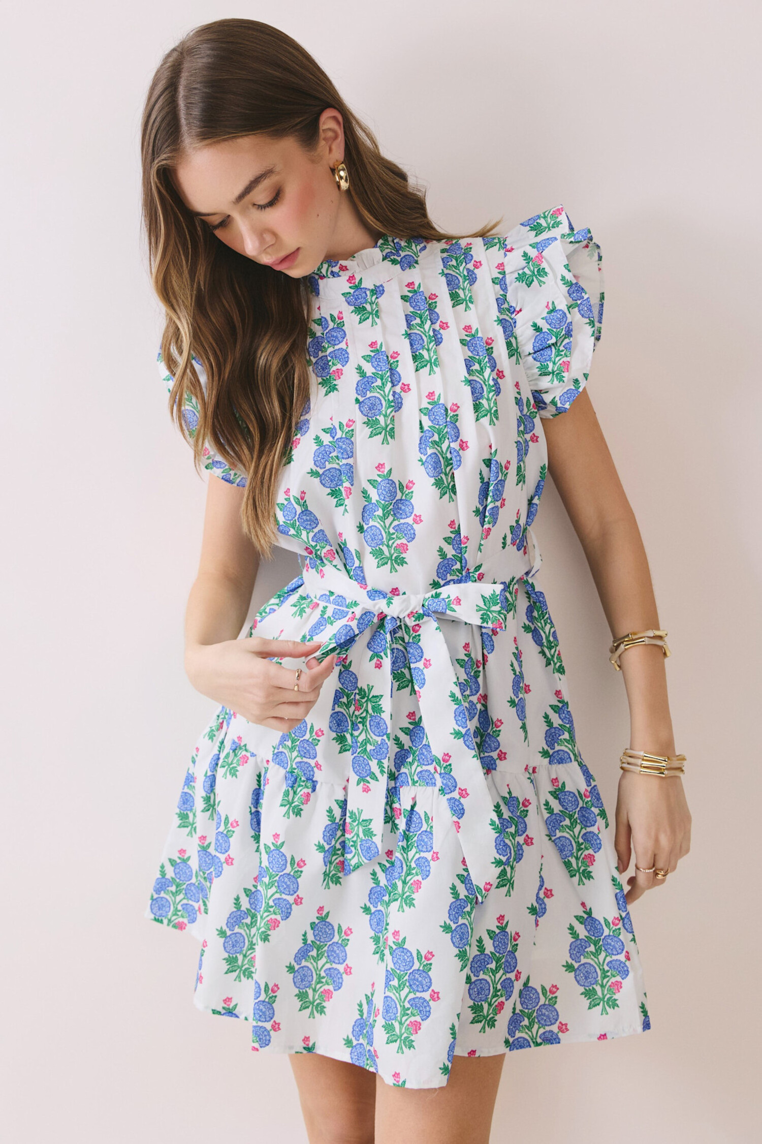 Marjorie Dress - Tulips in Little Rock