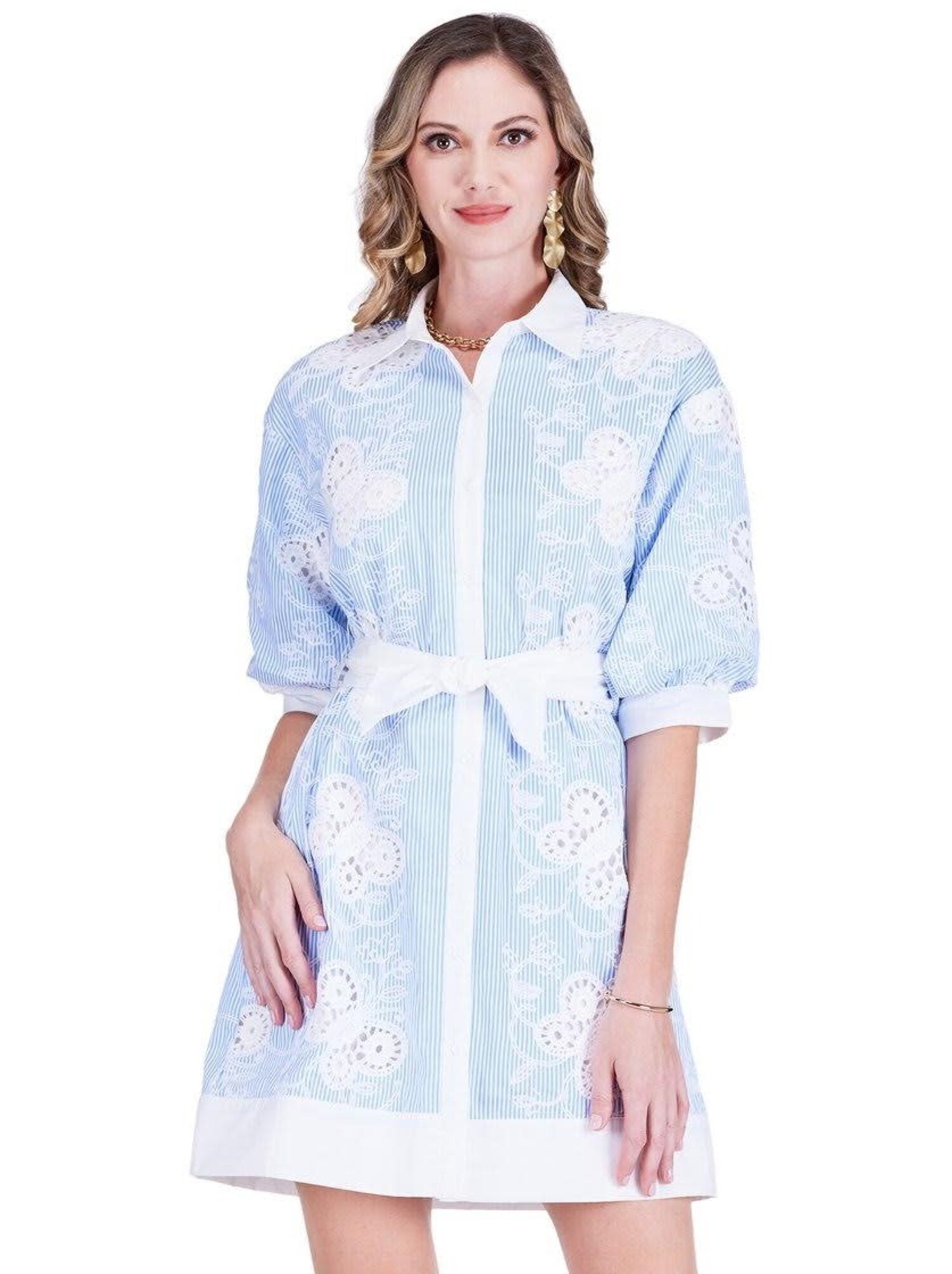 Butterfly Embroidered Dress - Tulips in Little Rock
