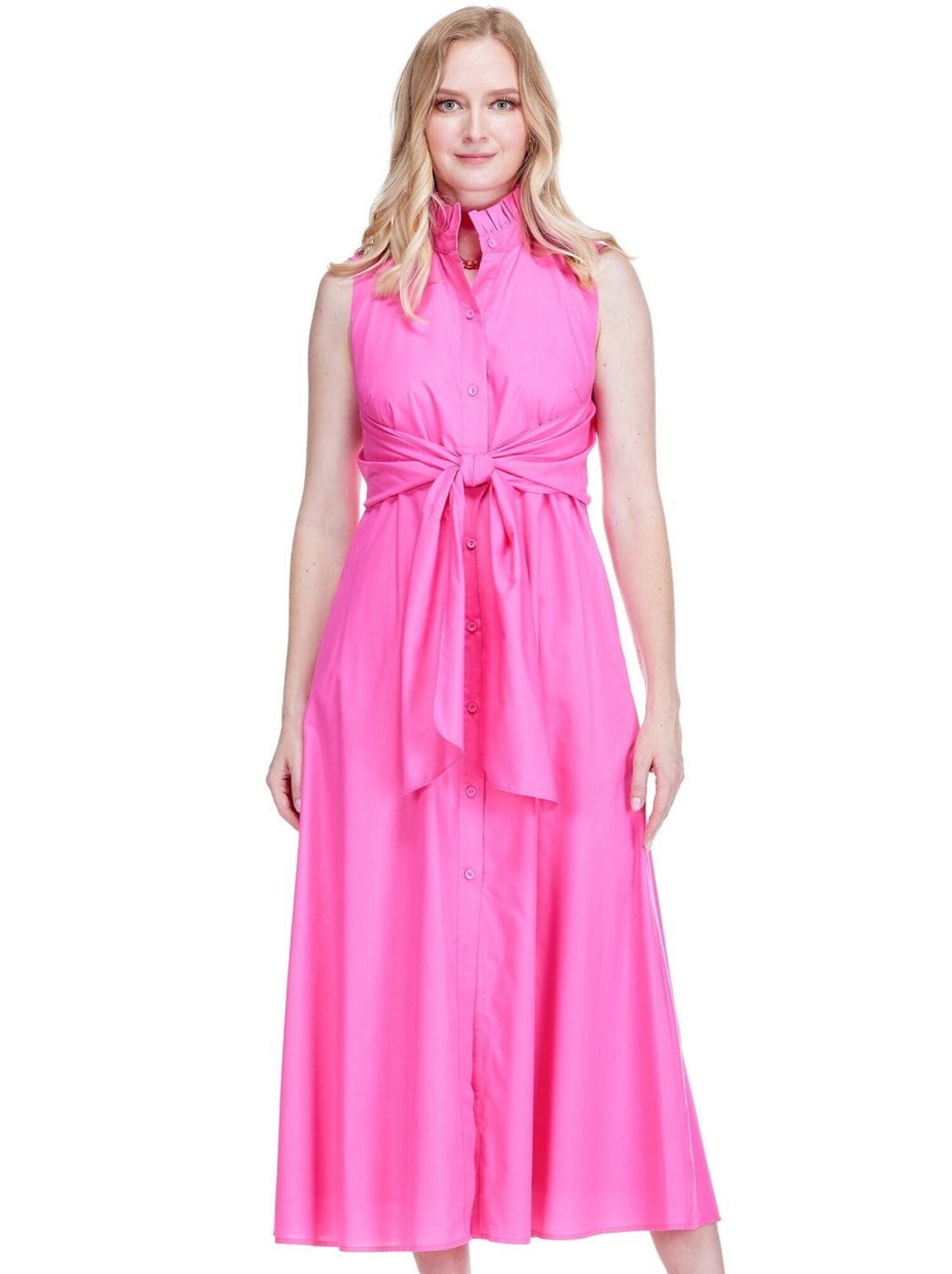 v neck chiffon midi dress Deep V-Neck Chiffon Ruffle Sleeve Wedding Guest Dress