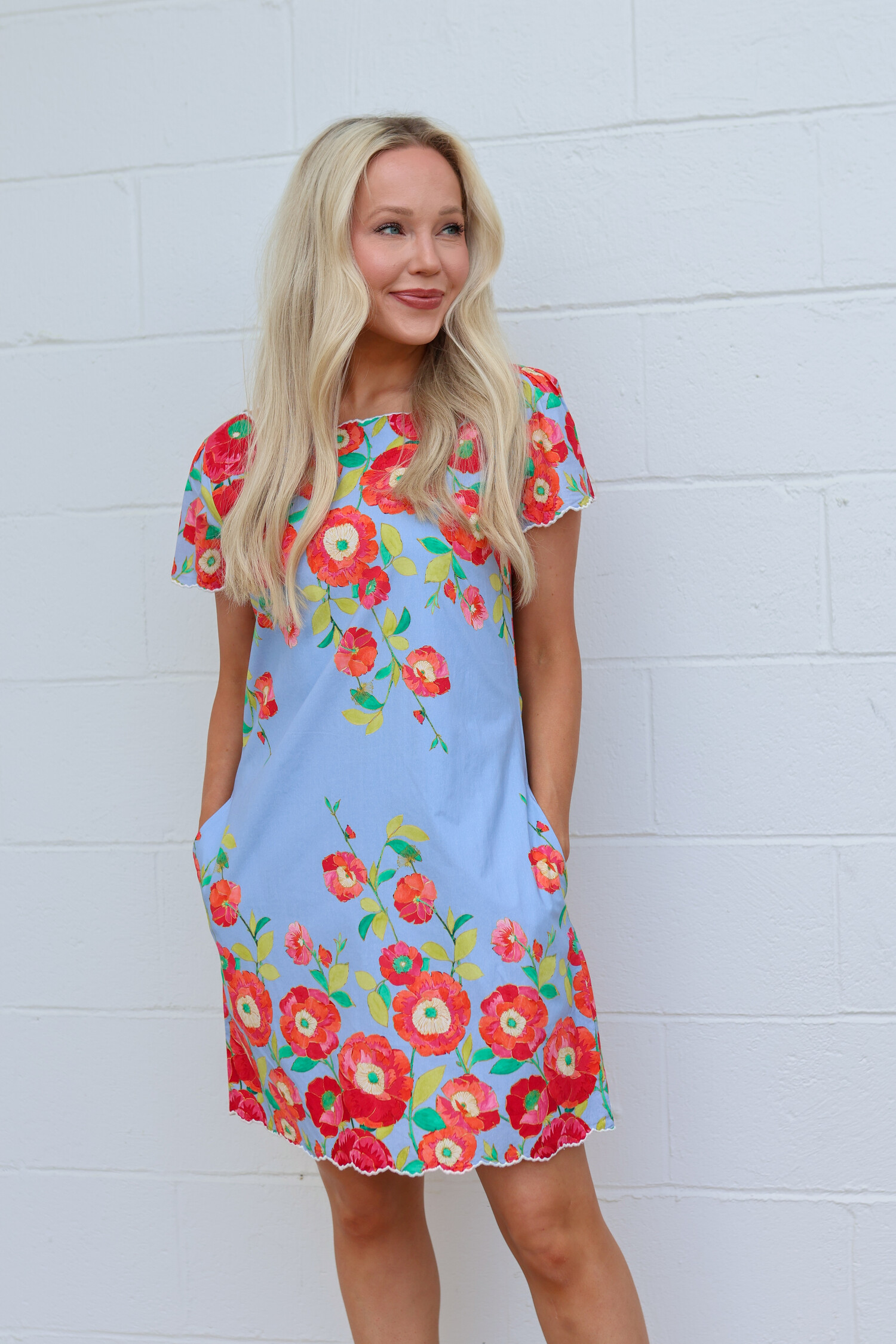 Louisa Dress - Tulips in Little Rock